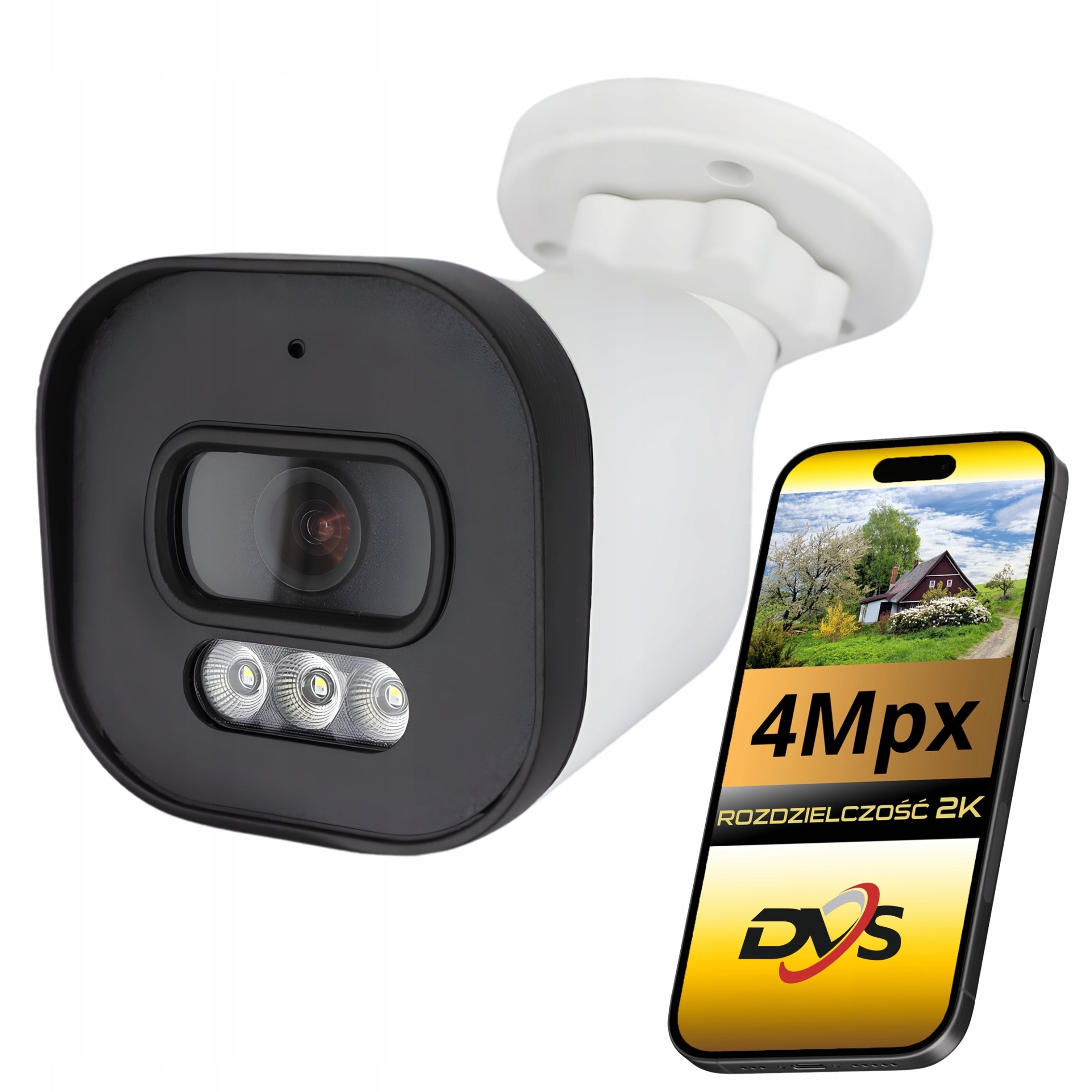 4Mpx ONVIF IP67 IR LED Outdoor PoE IP Camera for DVS Tube Monitoring