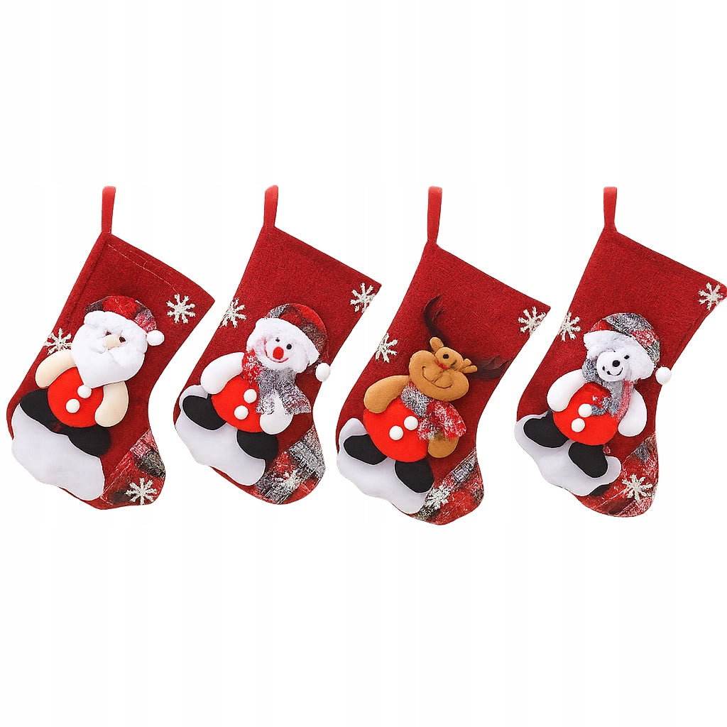 4PCS SOCK FIREPLACE FOR SANTA CLAUS CHRISTMAS GIFTS Brand no brand