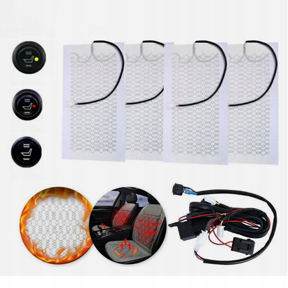 4Pcs Heating Mat Set Heating Upholstery For One Armchair Comfort Warmth Pad Brand no brand
