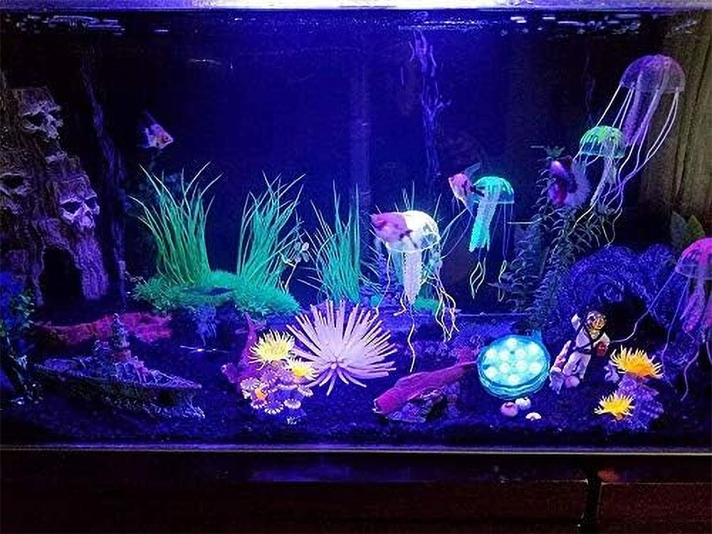 4Pcs POOL LIGHT UNDERWATER LED LIGHTING WATERPROOF WITH REMOTE CONTROL Packaging status original