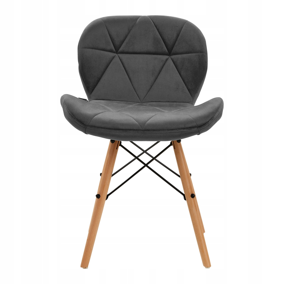 4Rico Scandinavian chair QS-186 velvet grey Model 147835