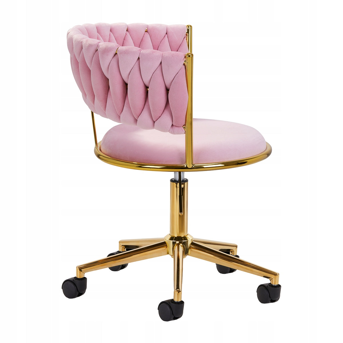 4Rico swivel chair QS-GW01G velvet pink Model 4RICO