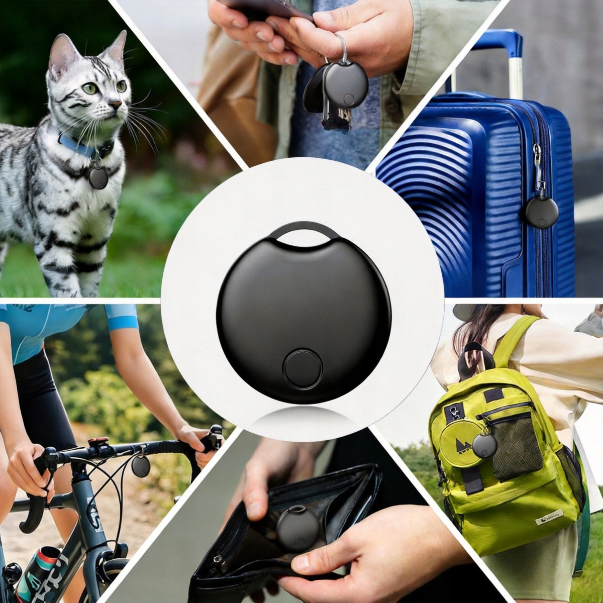 4X GPS LOCATOR ANDROID BT FOR COLLAR LUGGAGE KEY BACKPACK Model 4069963686887