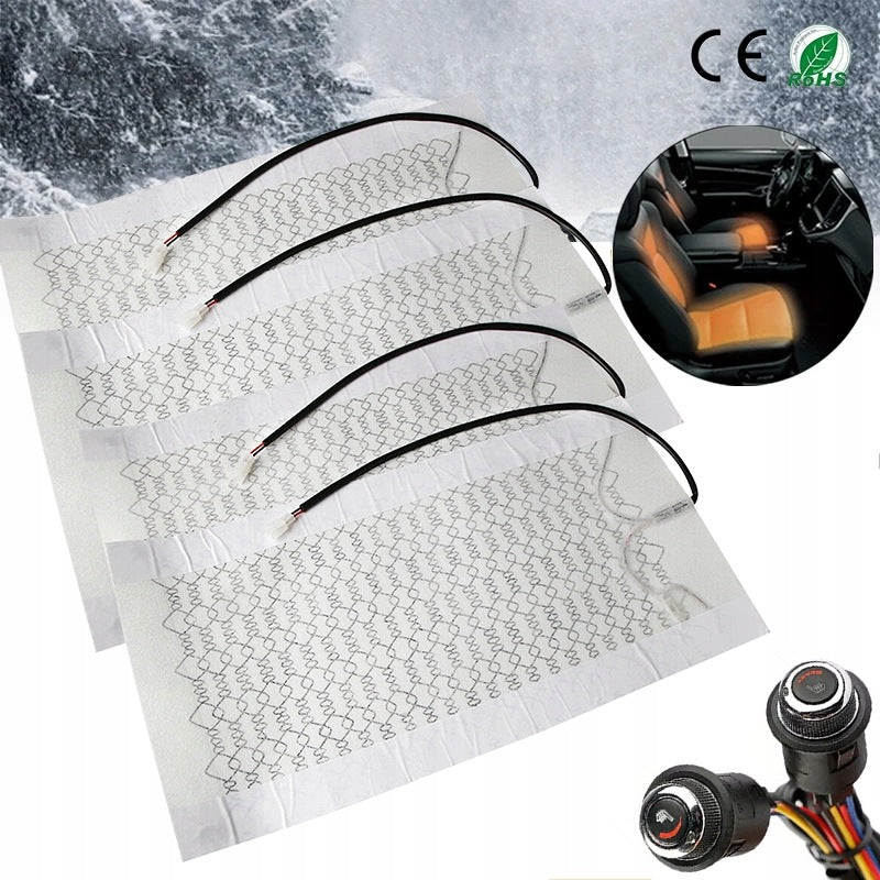 4X HEATING MAT for upholstery mat for armchair 12V 50W HEATED