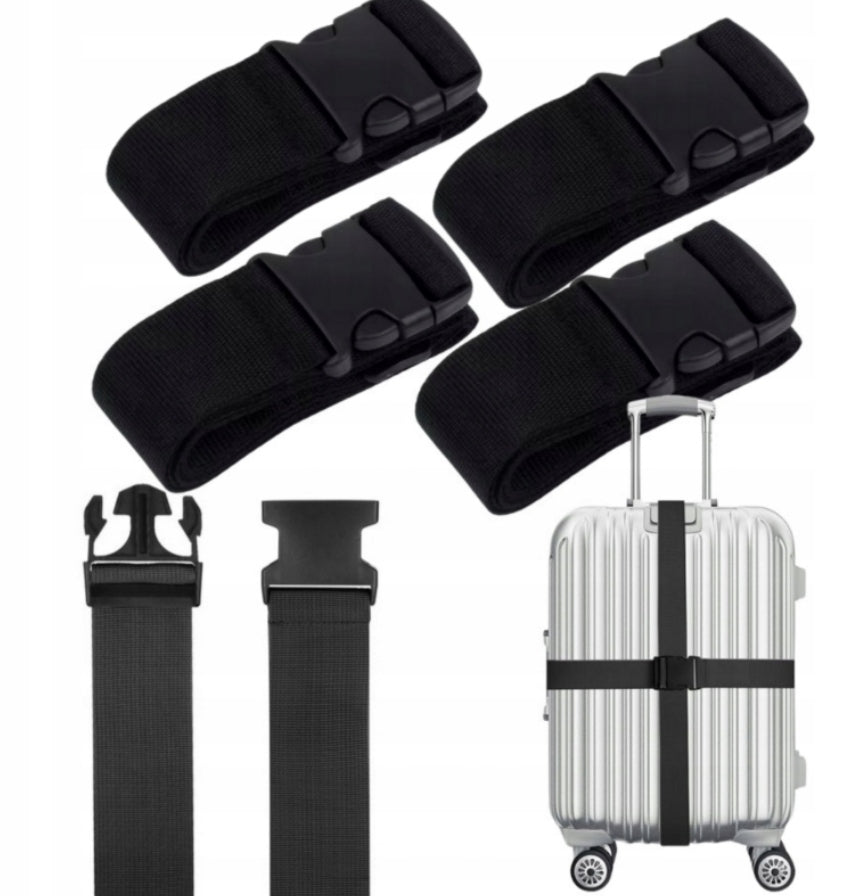 4X LUGGAGE SUITCASE BELT SET LUGGAGE BELTS SECURITY SUITCASE Manufacturer code Pasy Do Bagażu Bagażowe
