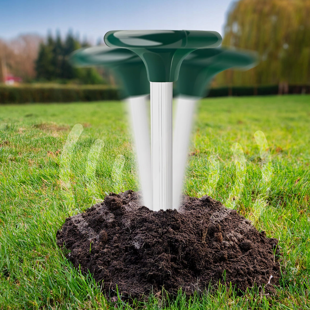 4X STRONG DETERRENT FOR MOLES VOLES MARTENS SOLAR RODENTS 3400m² Brand MAXSELL