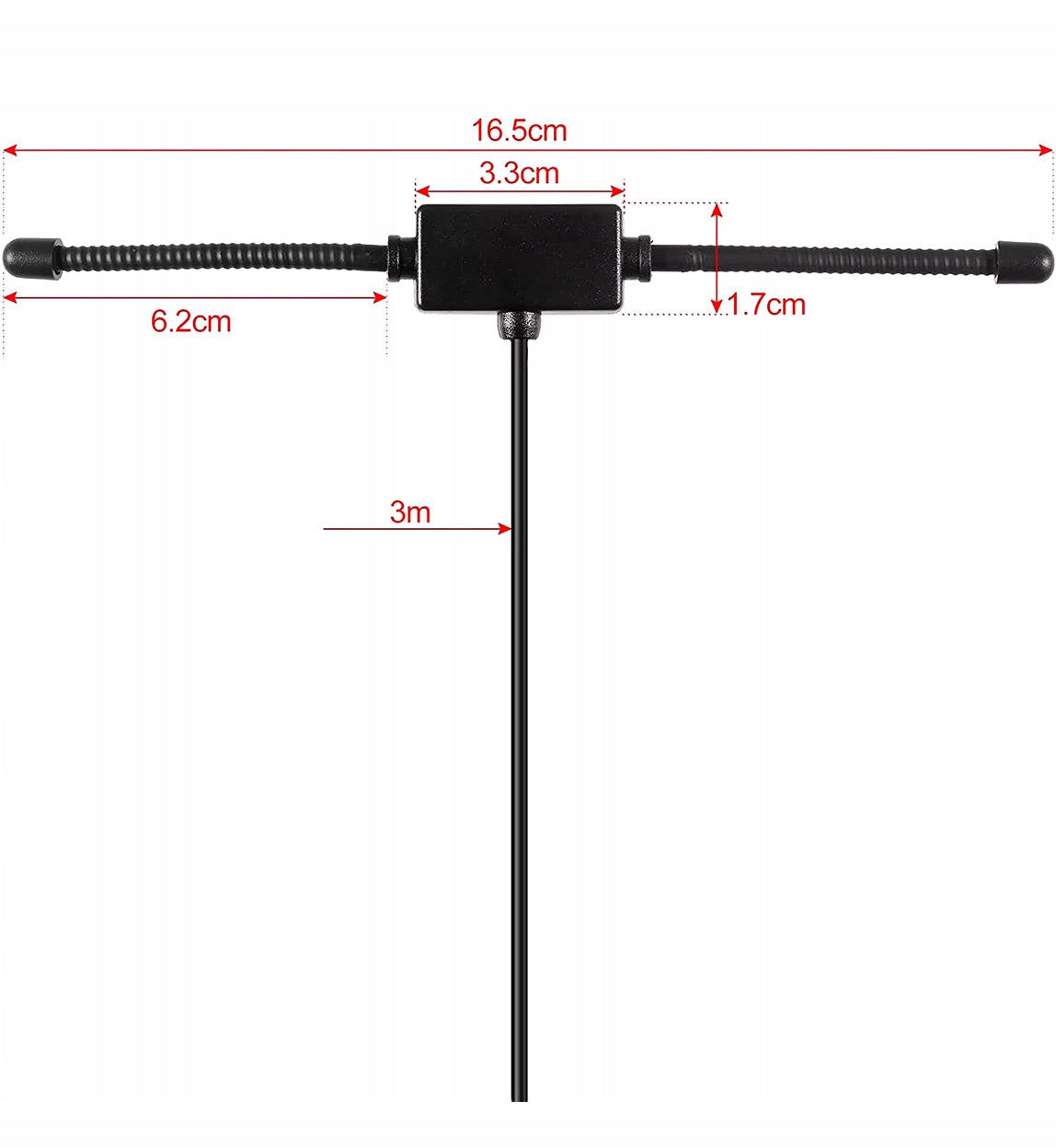 4in1 FM RADIO ANTENNA 3 METERS WITH 4 PLUGS FOR MOST DEVICES EAN (GTIN) 719192617131