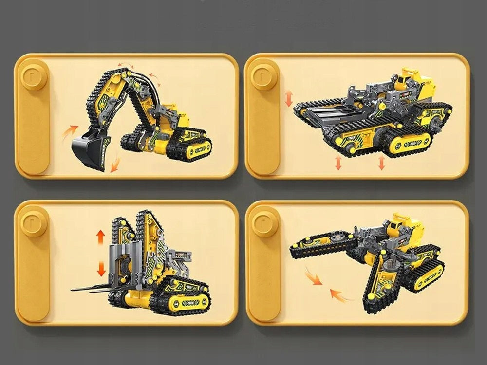 4in1 Folding Kit Construction Machinery Remote Controlled 176-ele RC0694 Brand Jokomisiada