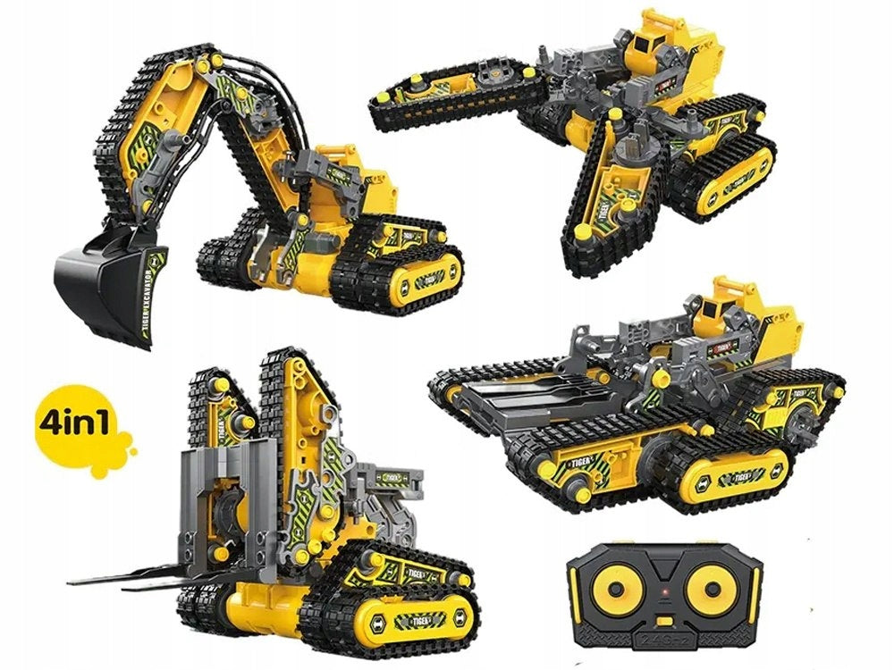 4in1 Folding Kit Construction Machinery Remote Controlled 176-ele RC0694 Packaging status original
