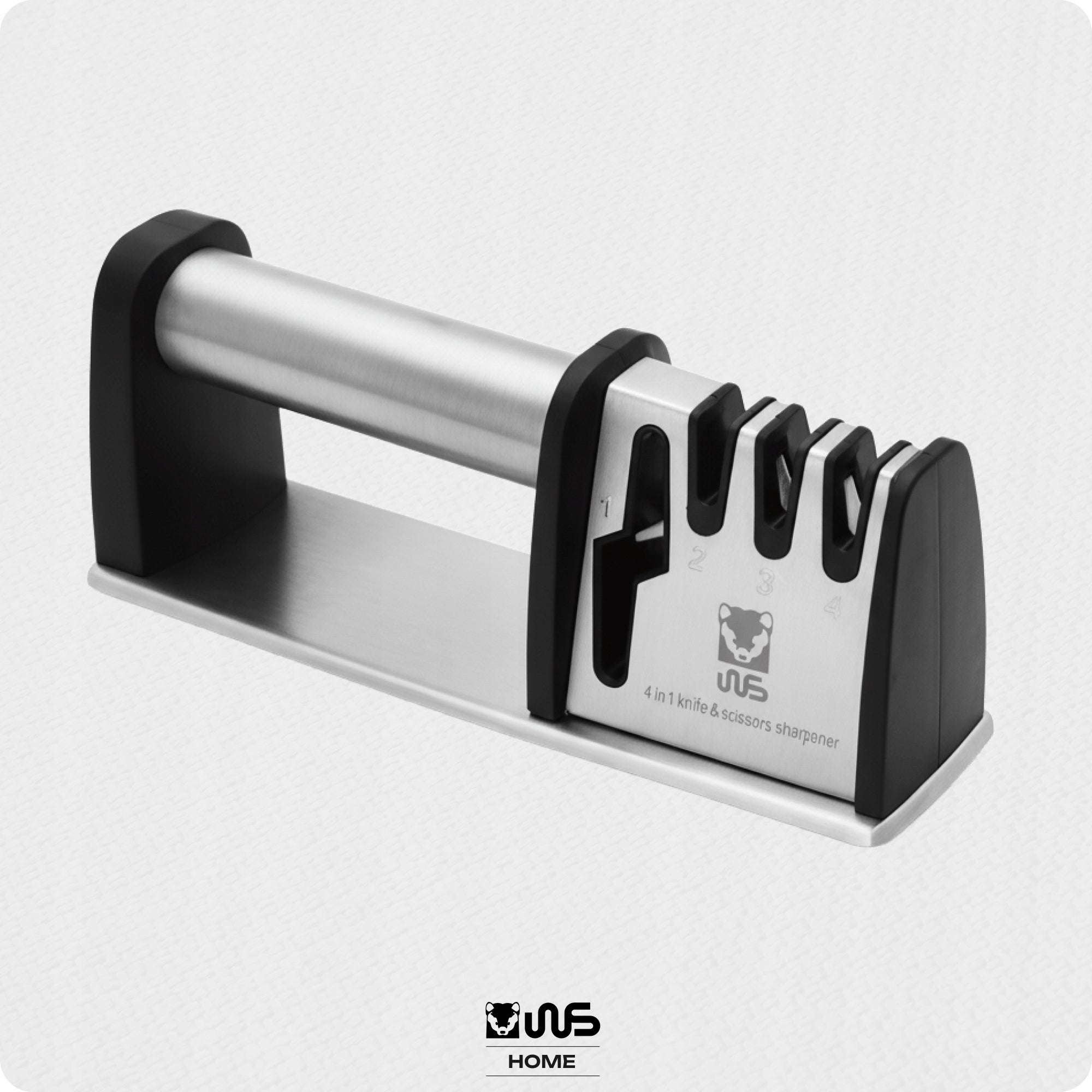 4in1 Handheld Professional Compact Kitchen Knife and Scissor Sharpener Brand WS