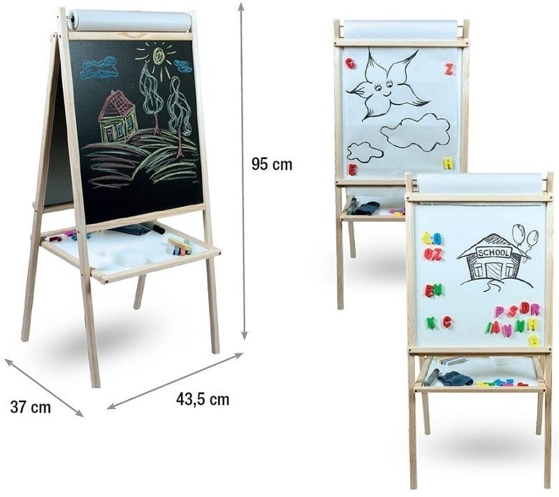 4in1 MAGNETIC CHALKBOARD PAPER FREEBIES Brand 3toysm