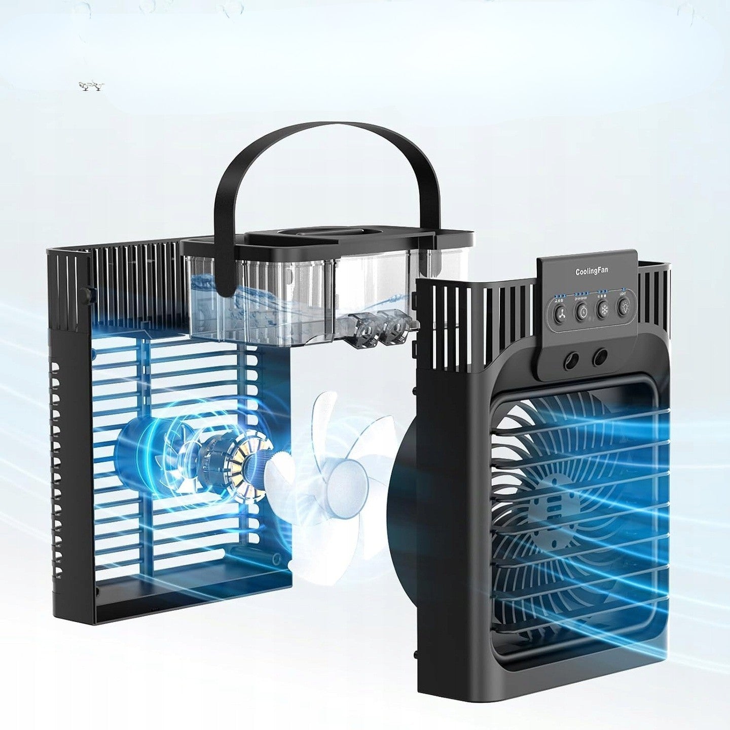 4in1 Serantzon Portable Air Conditioner Cooler Fan LED Remote Control Manufacturer code 343213