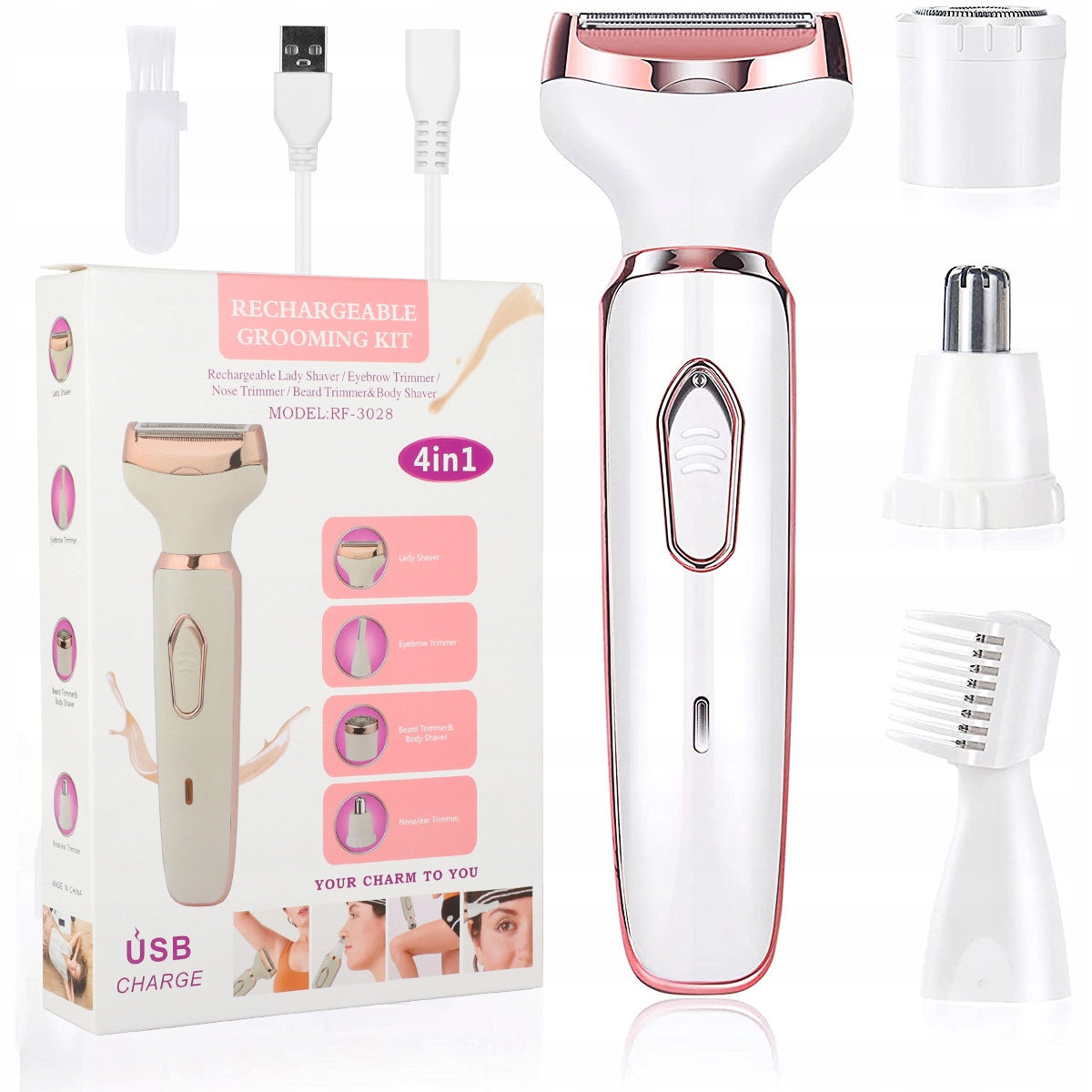 4in1 TRIMMER BIKINI EPILATOR WOMEN'S BODY FACE SHAVER