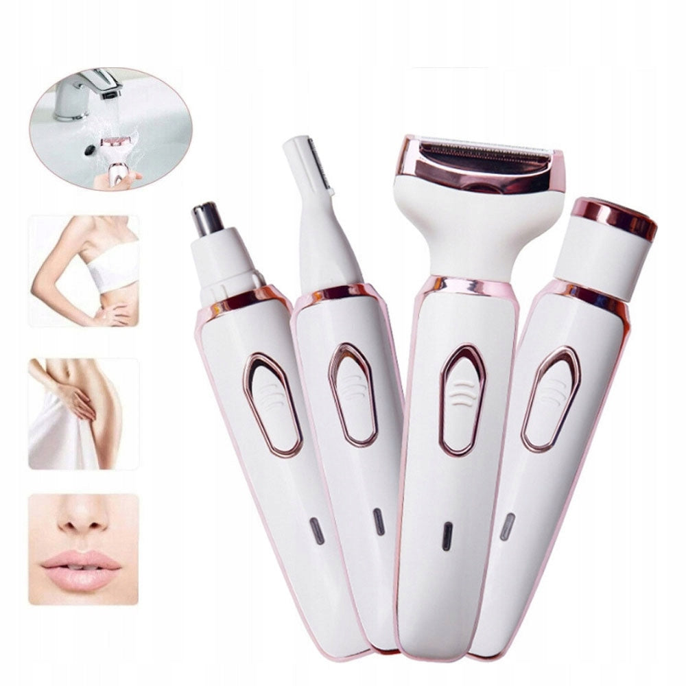 4in1 Women's Epilator For Body And Intimate Places Waterproof