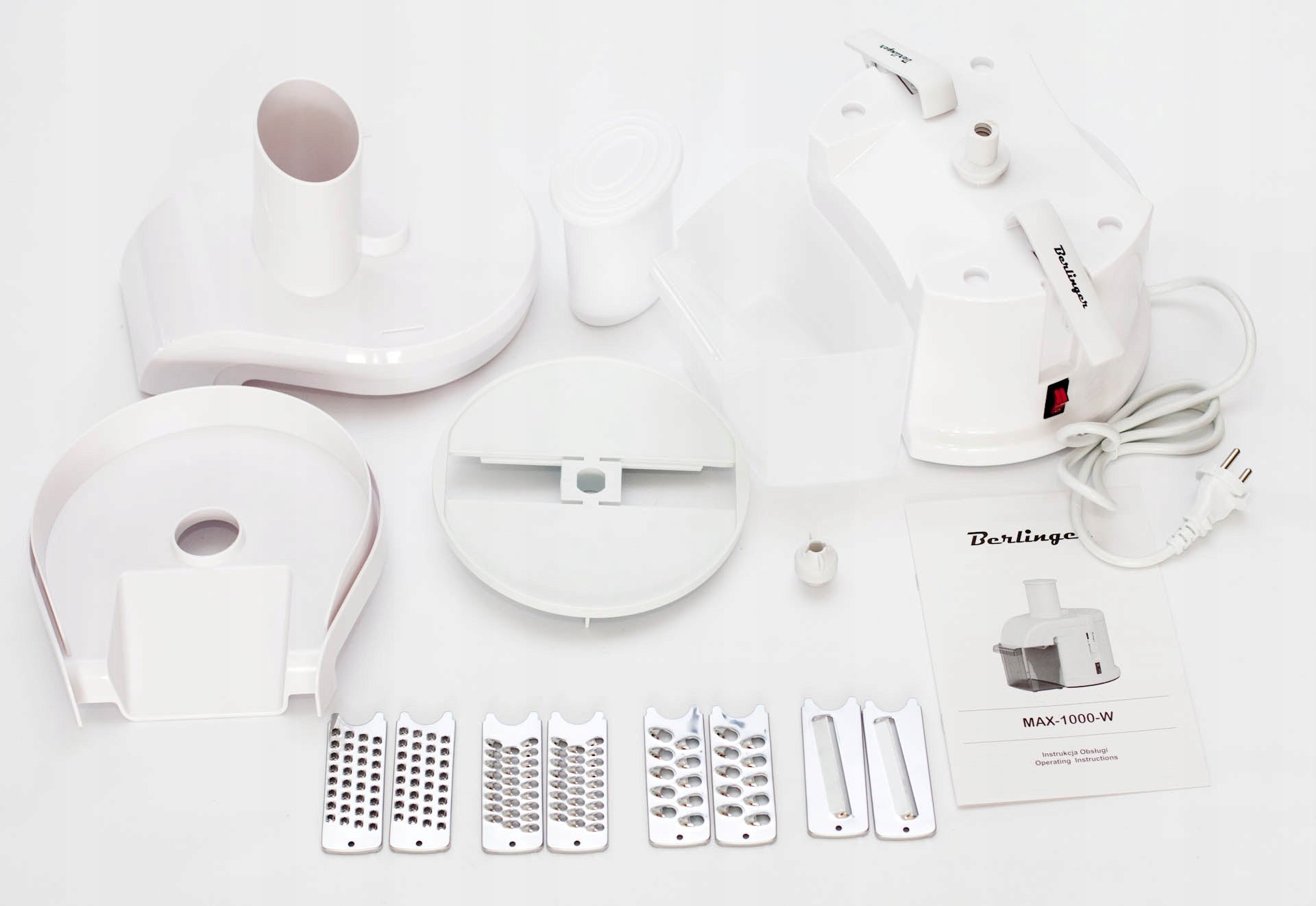 4in1 potato grater | electric shredder berlinger | 400W Packaging status original