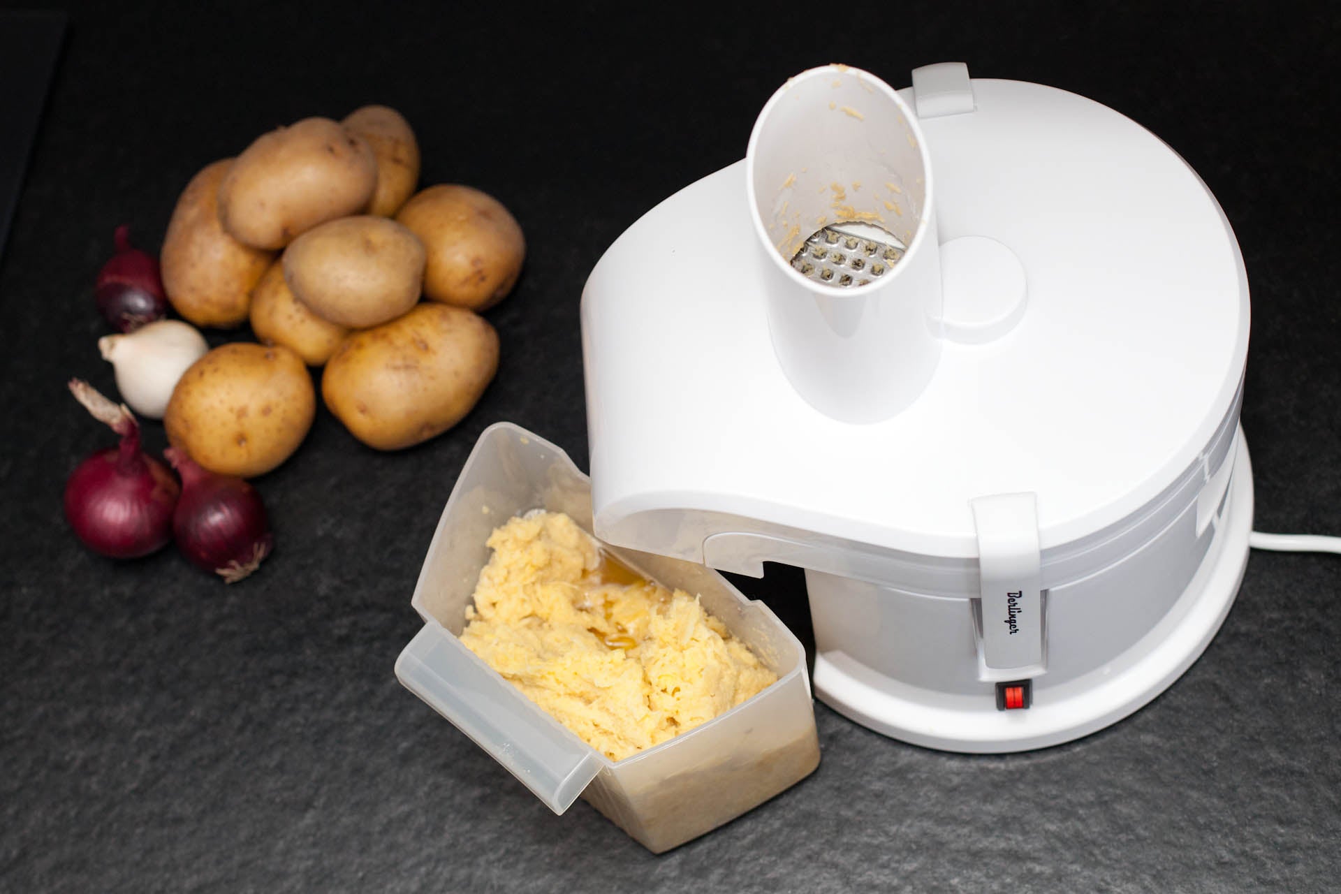 4in1 potato grater | electric shredder berlinger | 400W Power rating 400 W