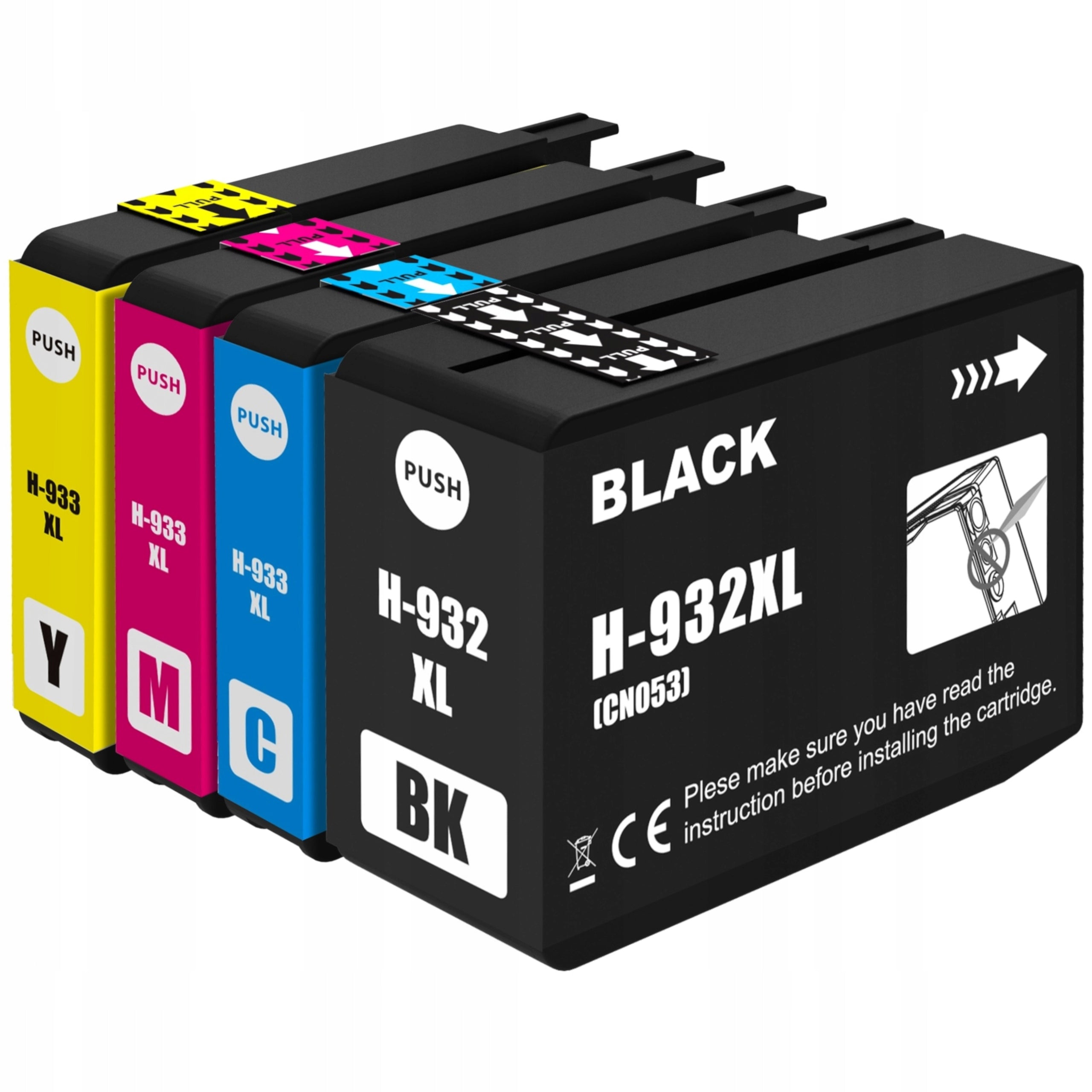 4x 932 XL INKS FOR HP OFFICEJET 6100 6600 6700 7110 7610 7510 PRINTER