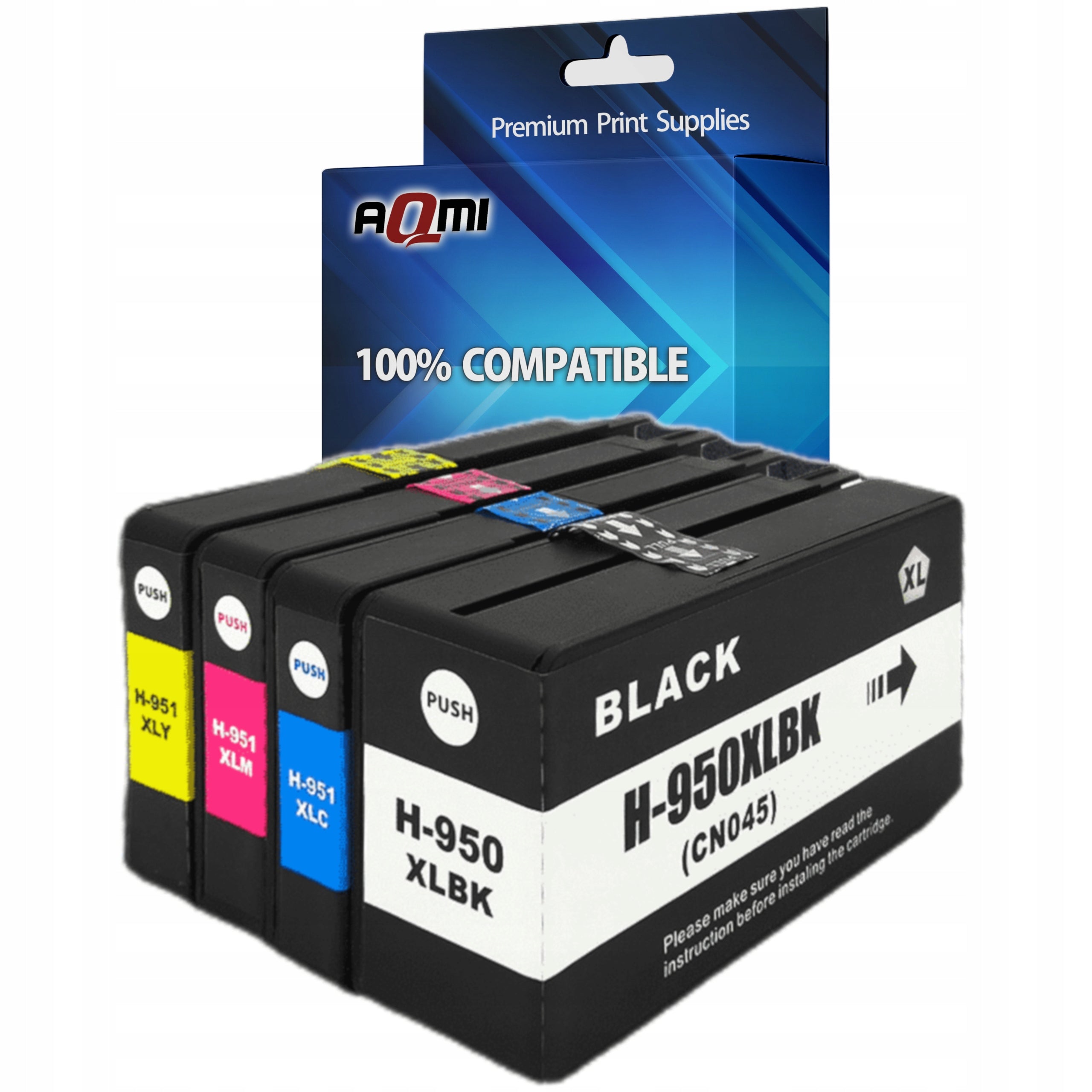 4x 950XL INK CARTRIDGE FOR HP OFFICEJET PRO 8100 8600 8610 8620 8630 8640 251dw 276dw
