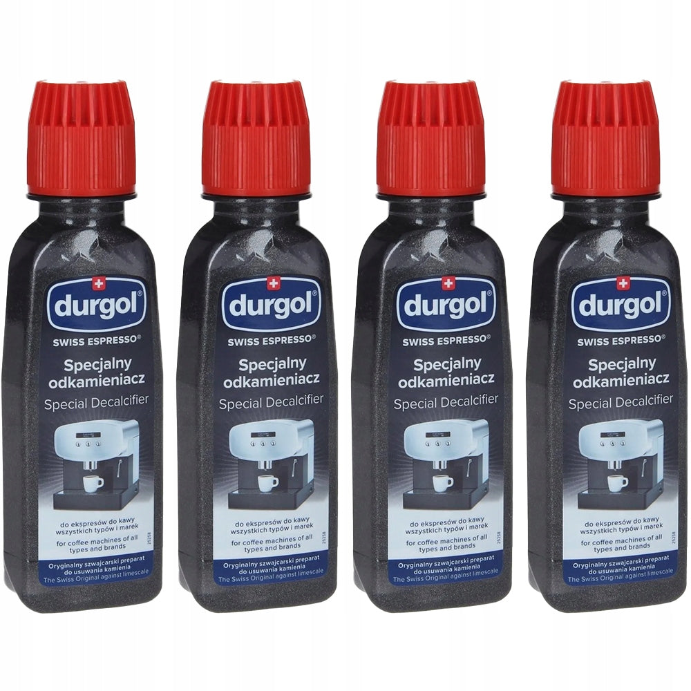 4x Descaler for pressure machines durgol swiss espresso 125ml