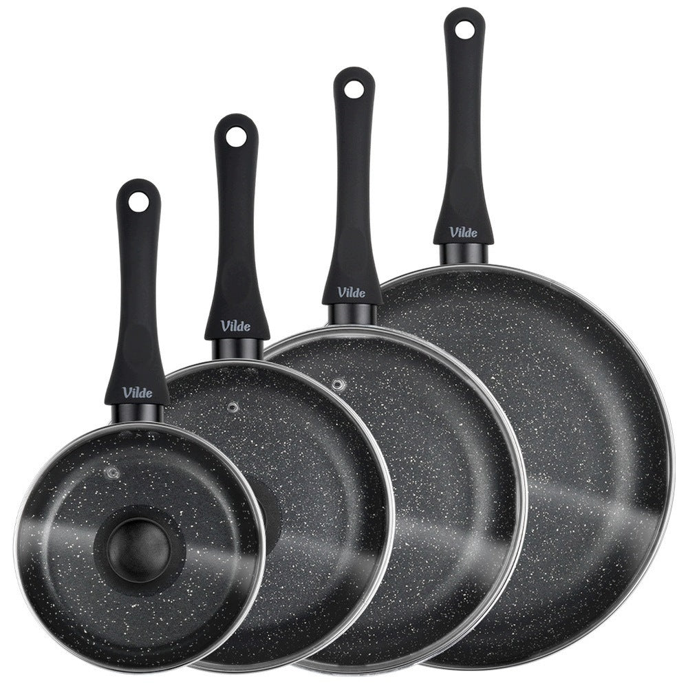 4x GRANITE pan with lid pan set VILDE 16 20 24 28 Manufacturer code 5900670119833