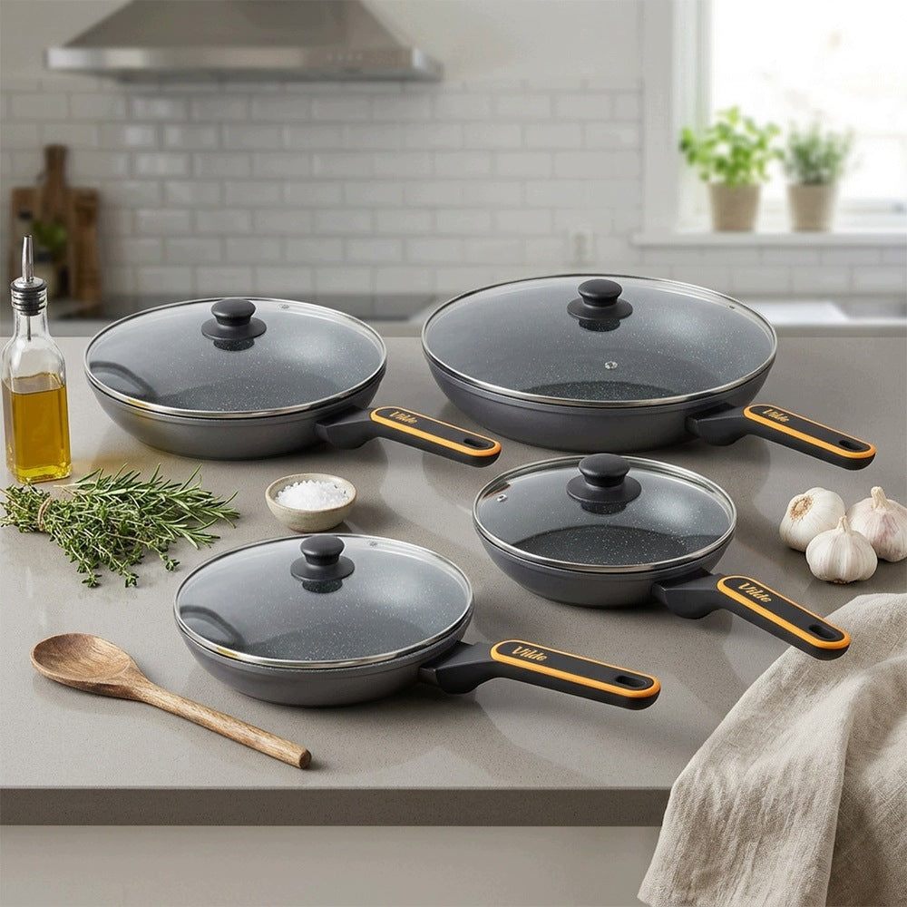 4x GRANITE pan with lid pan set VILDE 20 24 28 32 Packaging status original