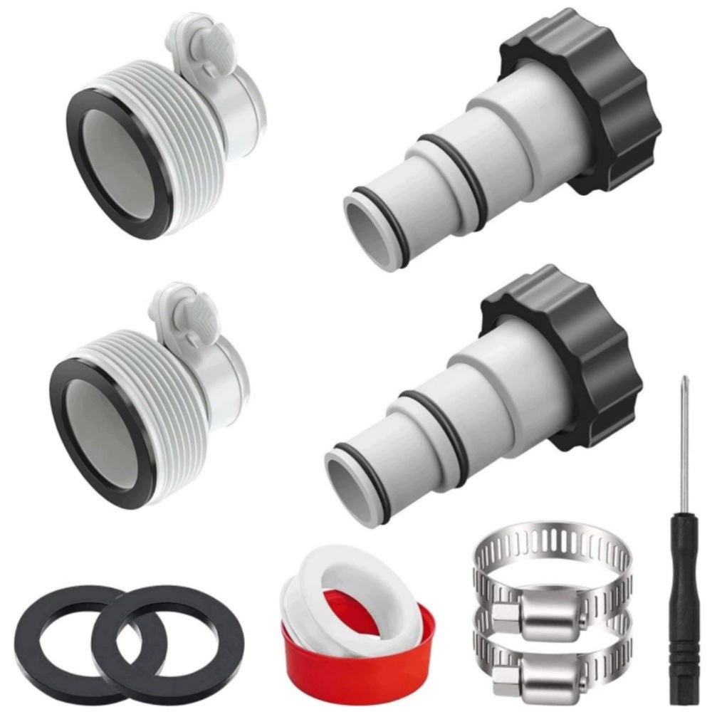 4x HOSE REDUCTION FITTING FOR PUMPS POOL HOSES ADAPTER FOR INTEX 32-38MM