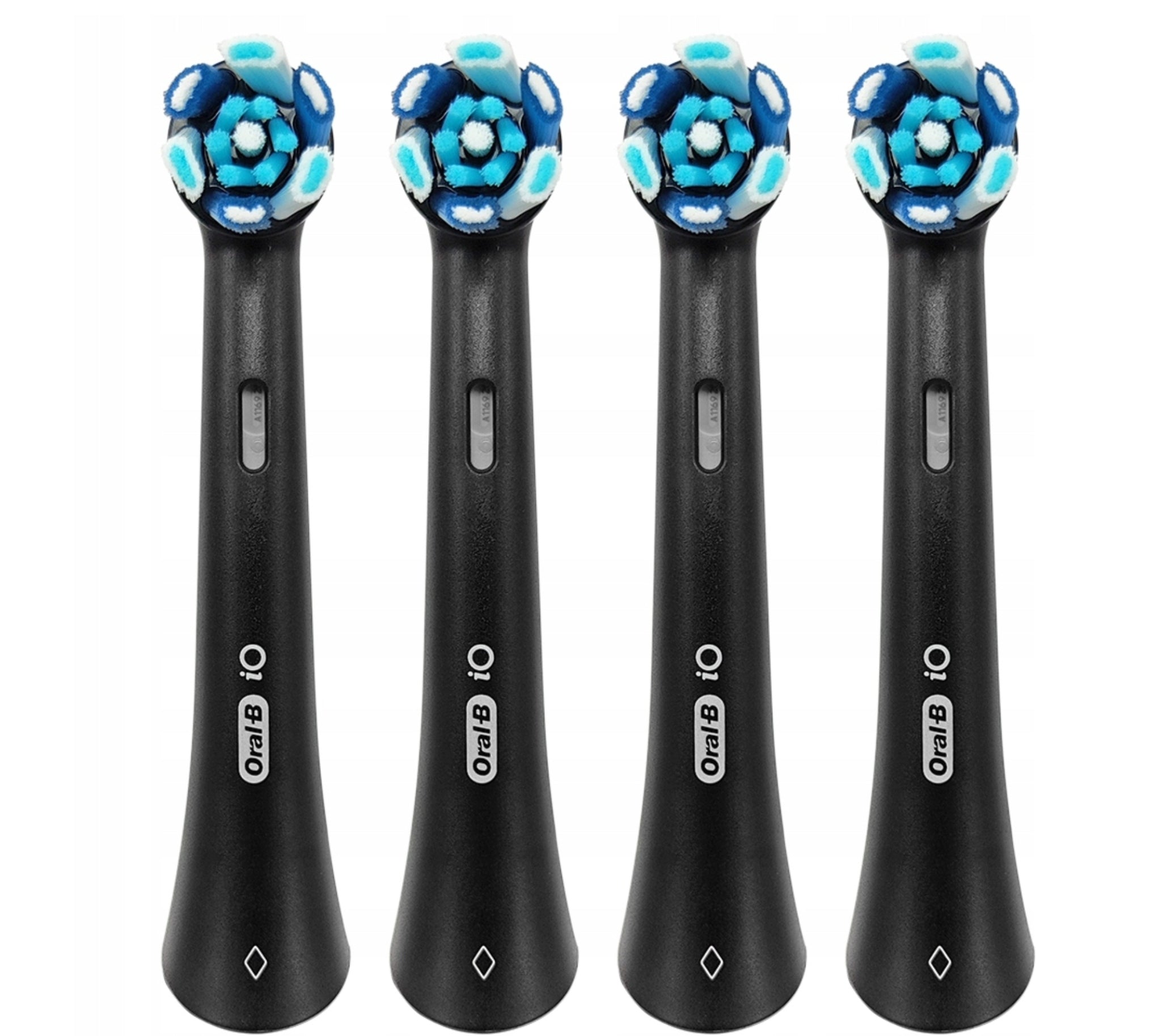 4x ORAL-B BRAUN BLACK ULTIMATE CLEAN BLACK TIP FOR iO TOOTHBRUSH Packaging status original