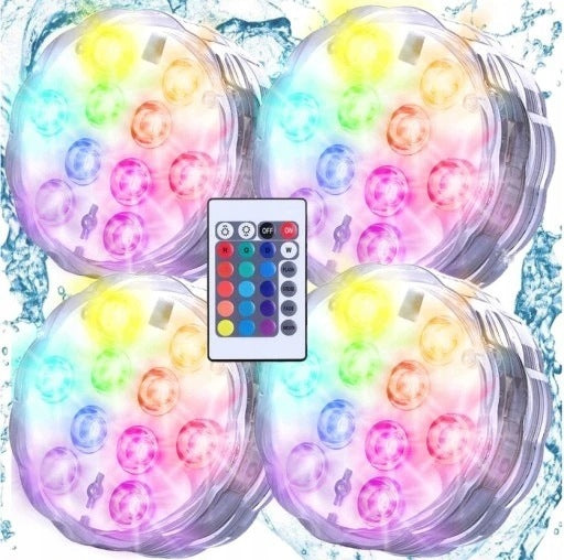 4x RGB LED POOL LAMP POOL FOR POOL LIGHT PILOT waterproof SPA Packaging status original