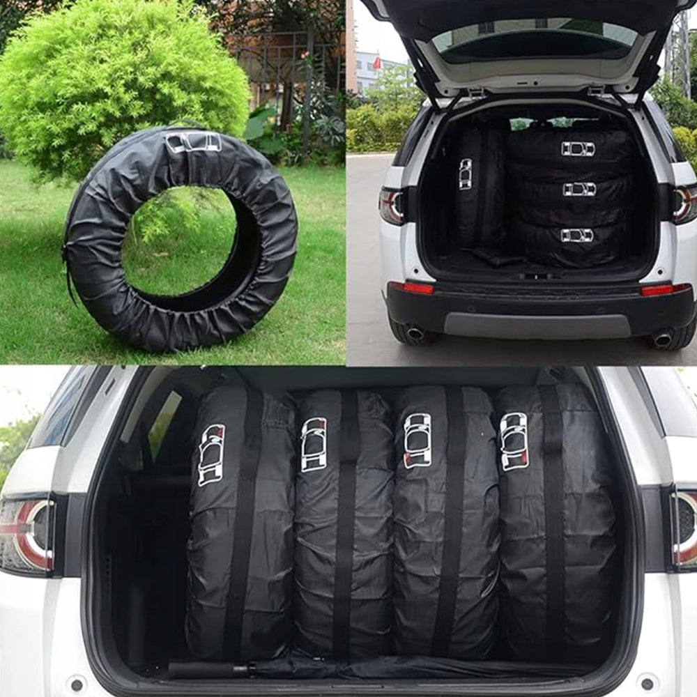 4x RIM SPARE WHEEL TYRE PROTECTIVE COVERS 13 14 15 16 17 18 19 inches Packaging status original