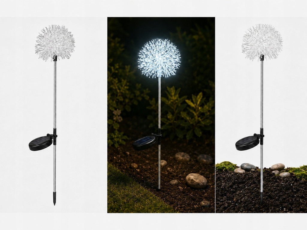 4x SOLAR LED GARDEN LAMP HAMMERED DANDELION SOLAR TREE FOR GARDEN Manufacturer code 28183 lampki solarne do ogrodu kulka