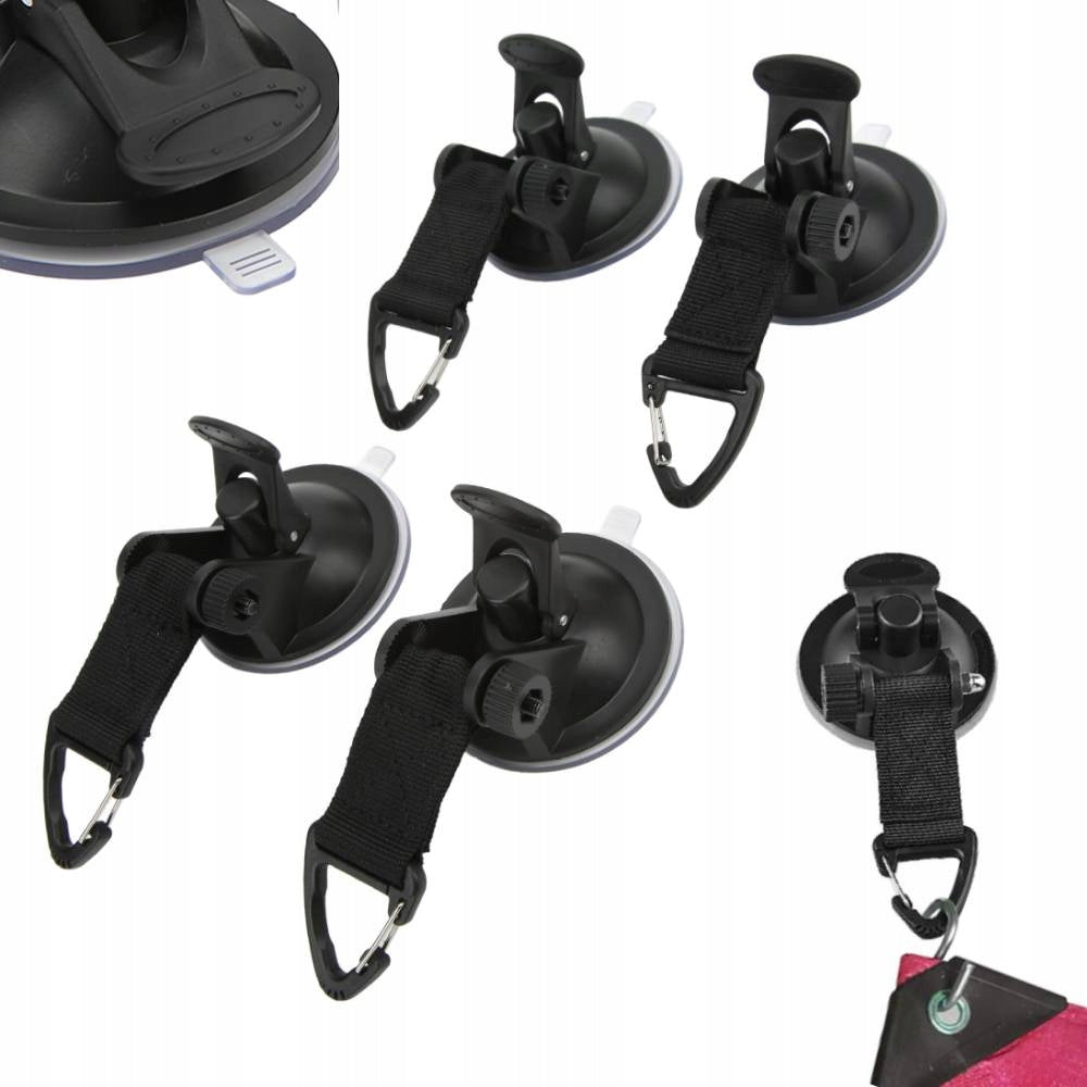 4x SUCTION CUPS CAMPING AWNING TARPAULIN STRONG MOTORHOME HANGER