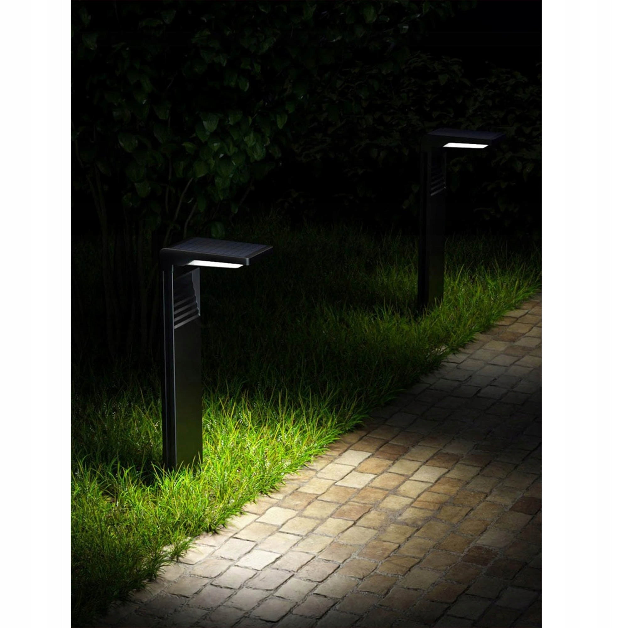 4x Solar Garden Lamp Standing Garden Post Standing 58cm Strong XXL Brand LEDLUX