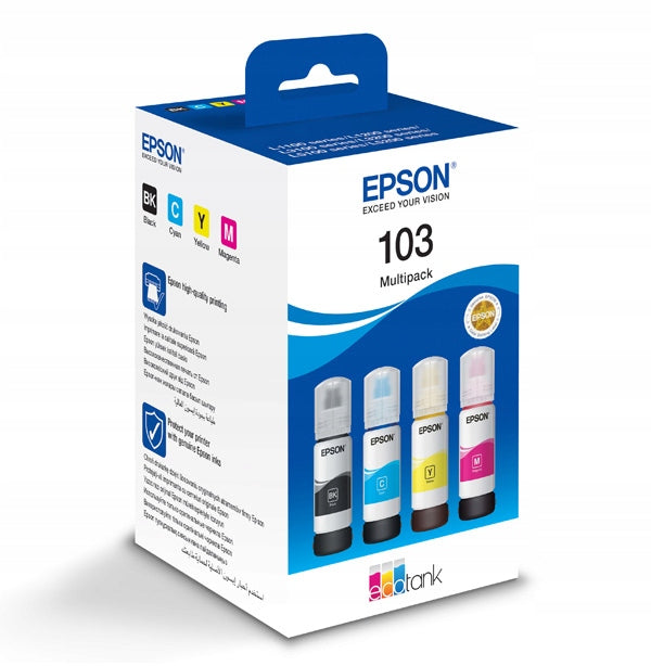4x ink Original Epson ET103 CMYK set