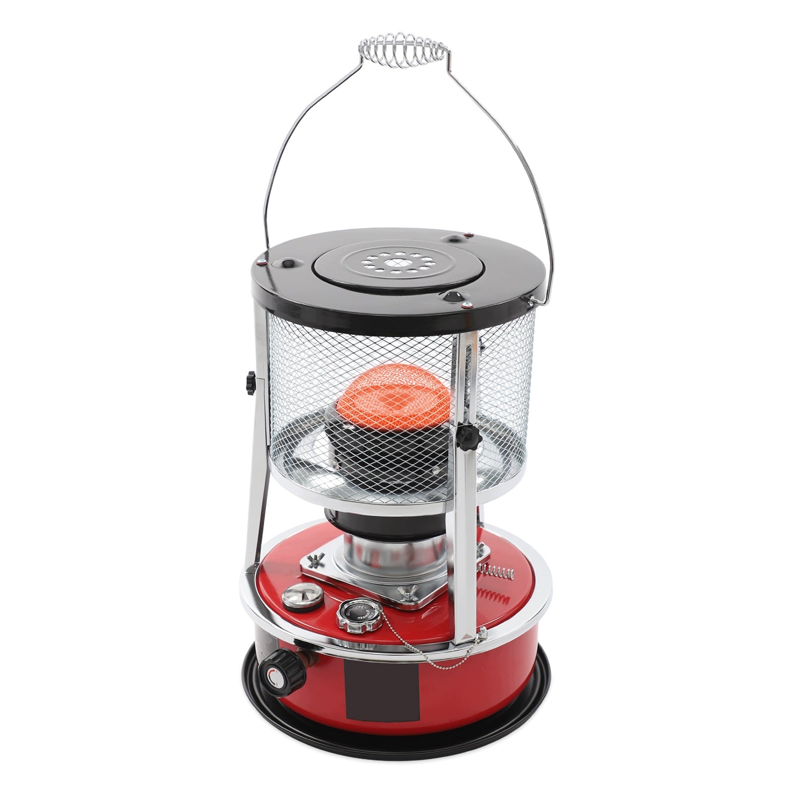 5.2L KEROSENE HEATER 8000BTU PORTABLE WICK STOVE WITH ACCESSORIES RED