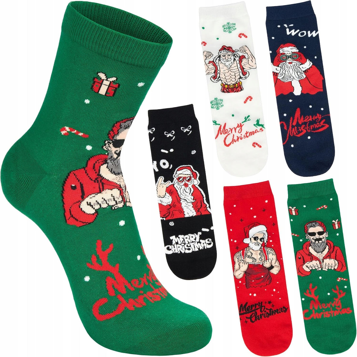 5 PAIRS OF SACRED SOCKS FOR MEN SIZE 41-45 COTTON