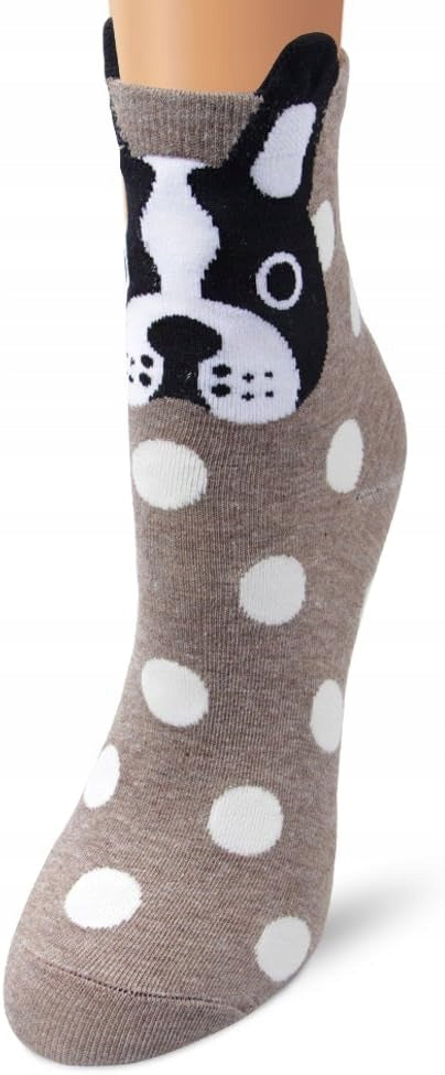 5 PAIRS THERMAL COTTON SOCKS DOG 3D GIFT FOR HER HIM Manufacturer code 5 PAR