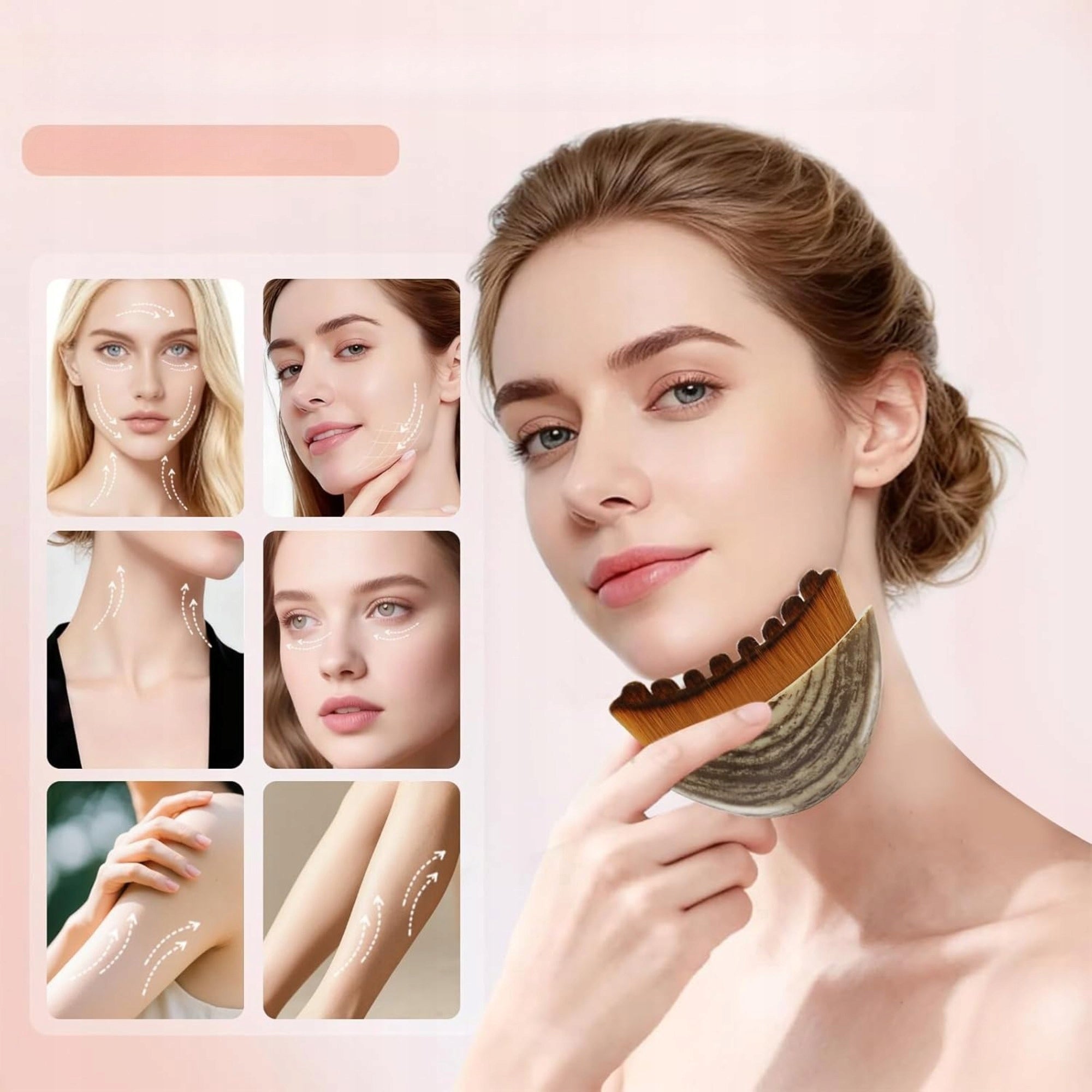 5 PCS Lymphatic contour facial massage brush - shaping and de-puffing tool Manufacturer code arcrbbab
