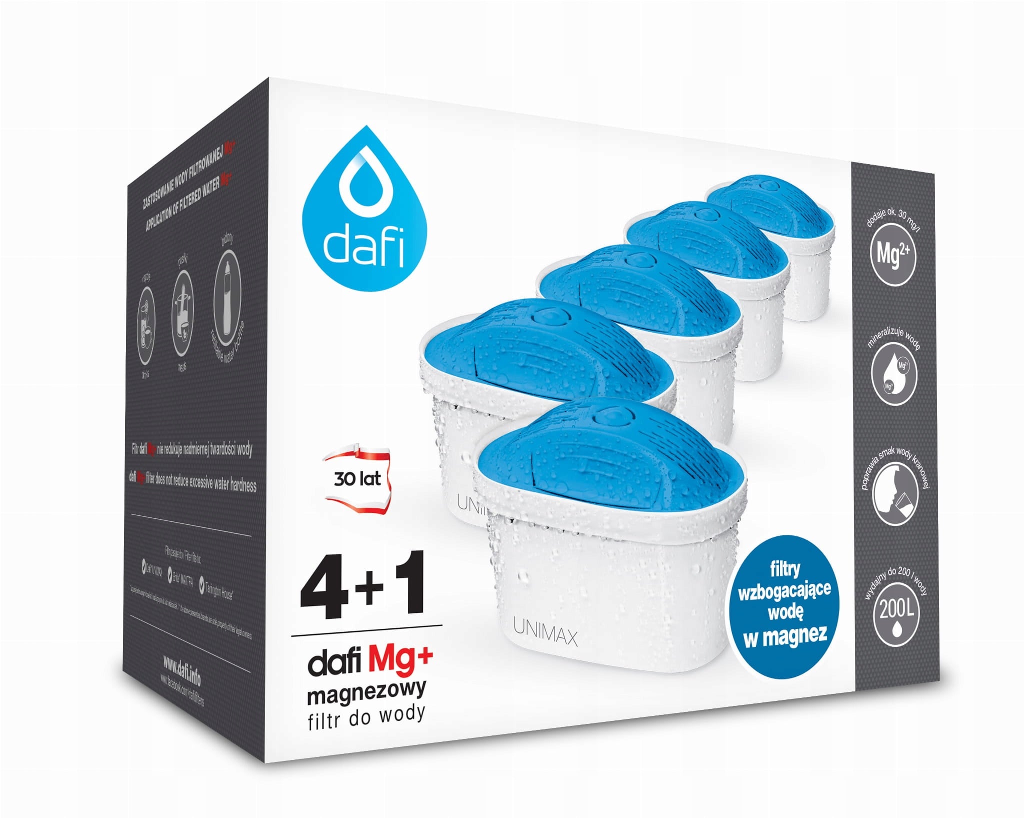 5 PIECES DAFI FILTER CARTRIDGE UNIMAX MG +