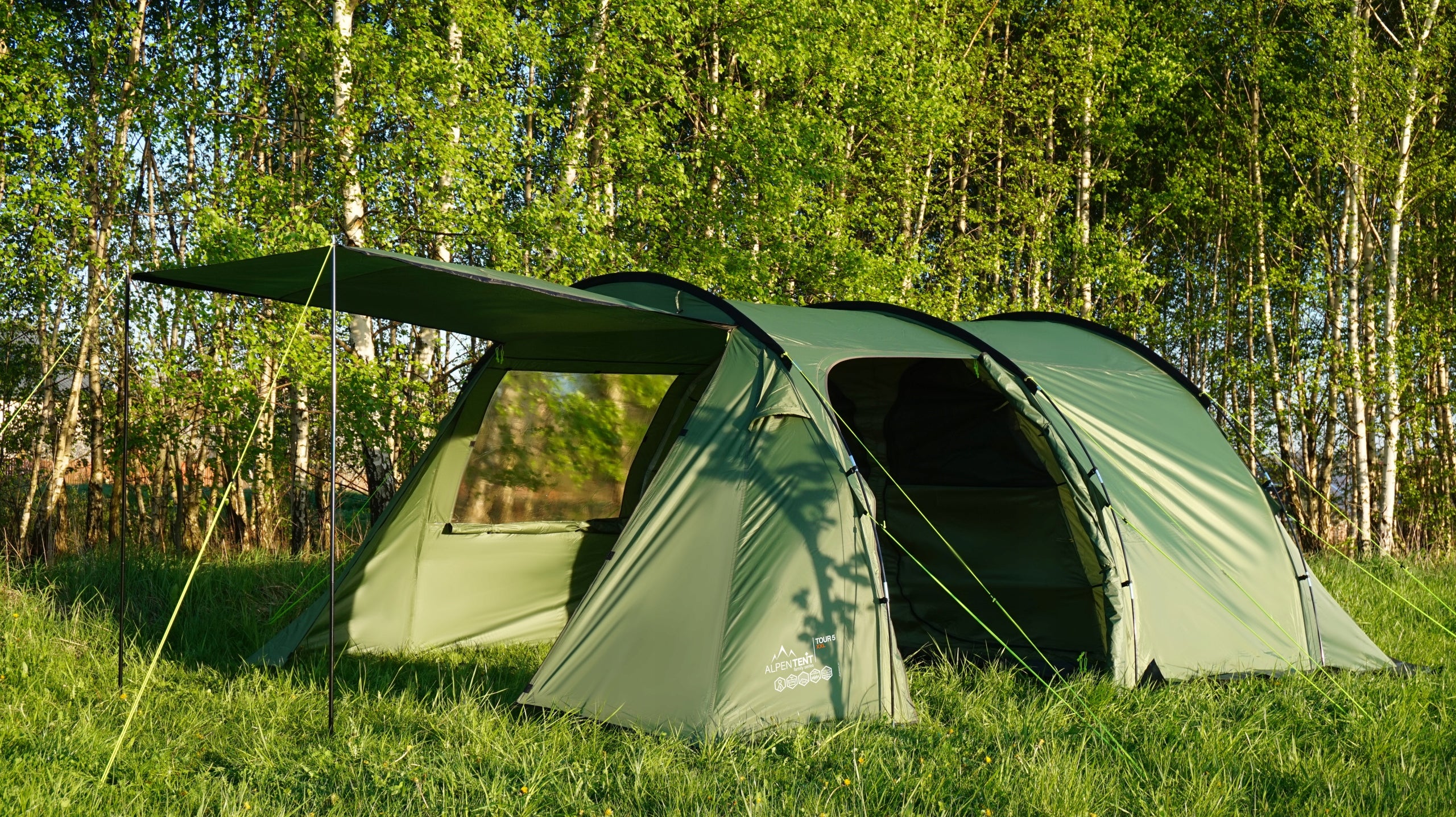 5-person tent AlpenTent Tour 5 XXL Large 16m2 Packaging status original