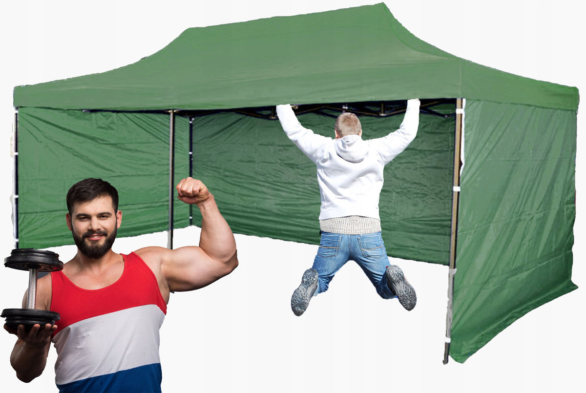 50 KG 3x6 PREMIUM POWER GARDEN TENT COMMERCIAL PAVILION FOLDING EXPRESS
