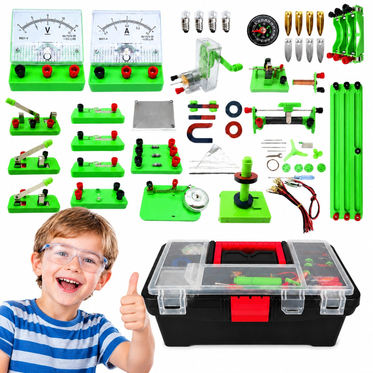 50 PCS ELECTRIC LABORATORY EDUCATIONAL KIT SMALL PHYSICAL ELECTRONICS