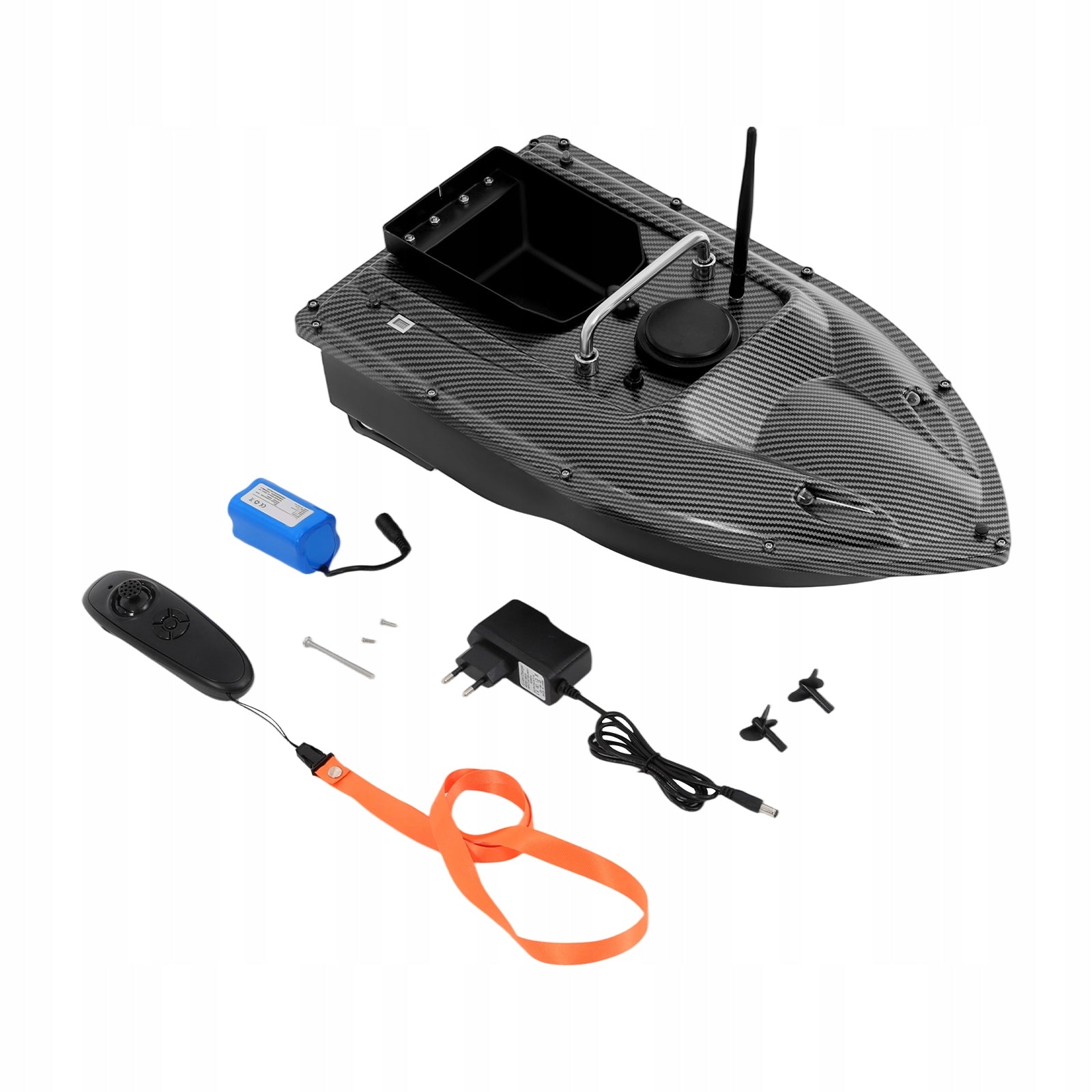 500M FISHING BAIT BOAT WITH LED LIGHT 1.5KG LOADING WEIGHT-.