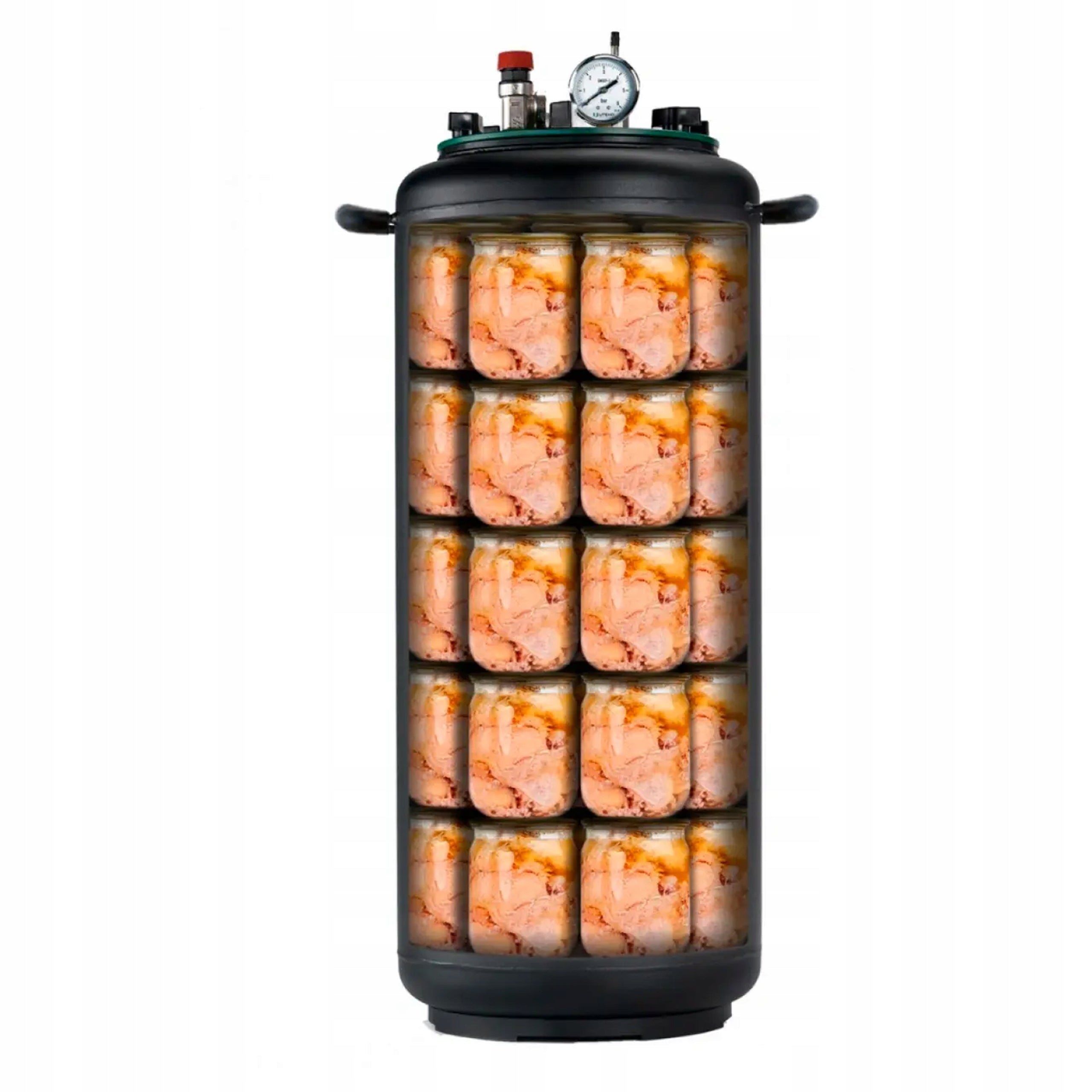50L Black Steel Gas Autoclave for Canning and Jars