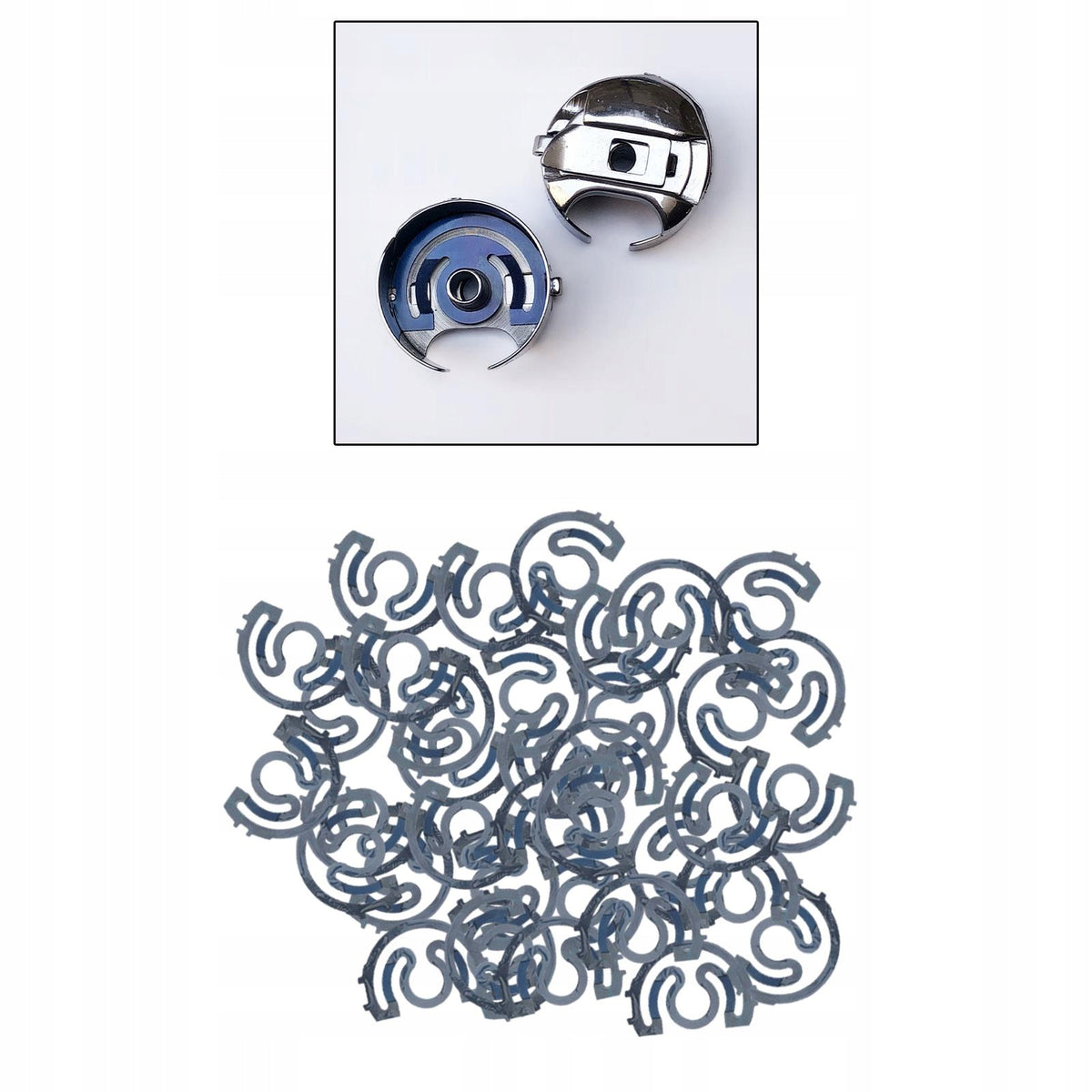 50Pcs/Set Bobbin Case Spring Sheet Easy to Install Steel Synchronized Car Brand no brand
