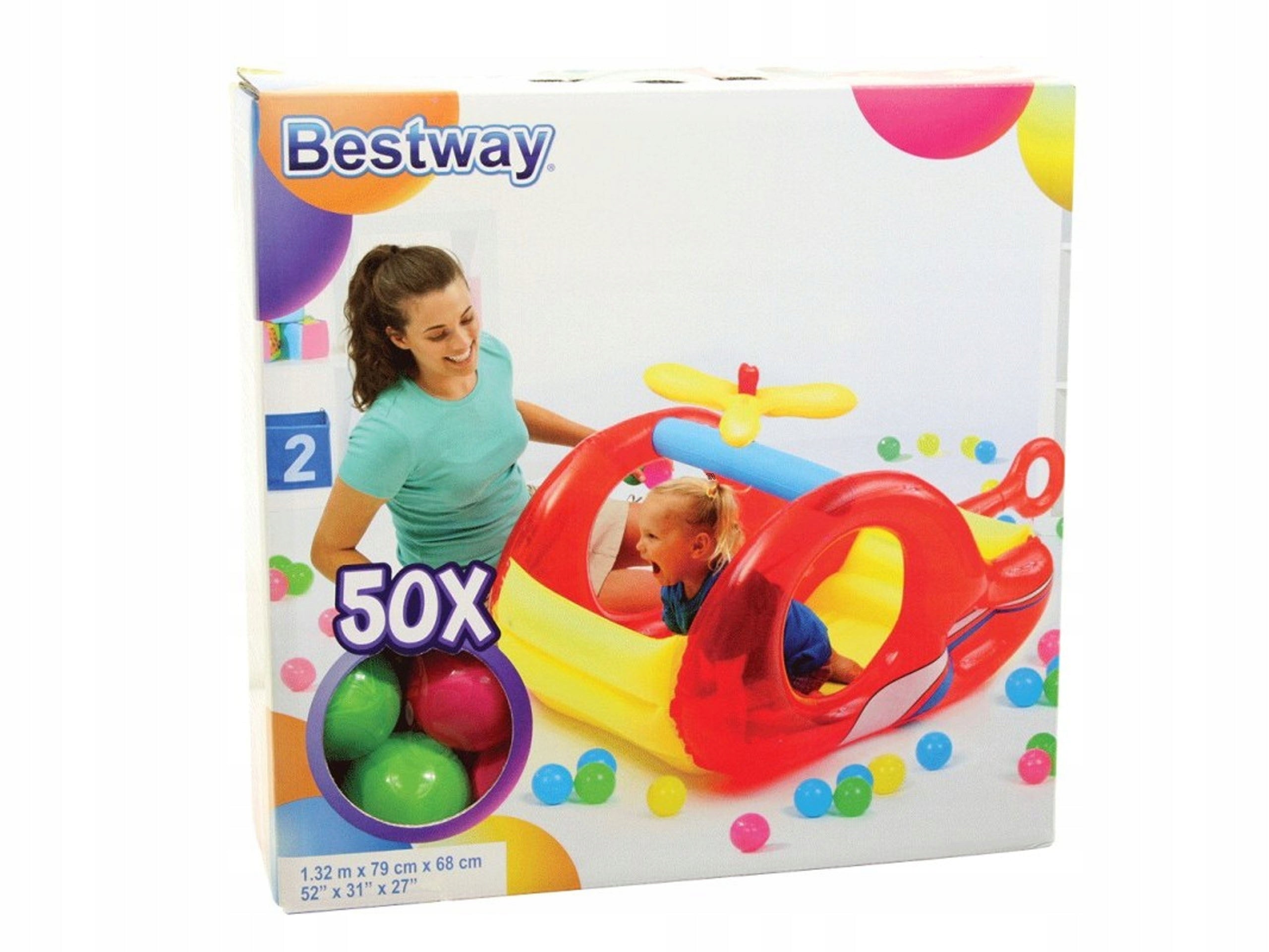 50in1 MATTRESS PLAYPEN WITH BALLS HELICOPTER BALLS FOR YEAR OCCASION Brand Bestway