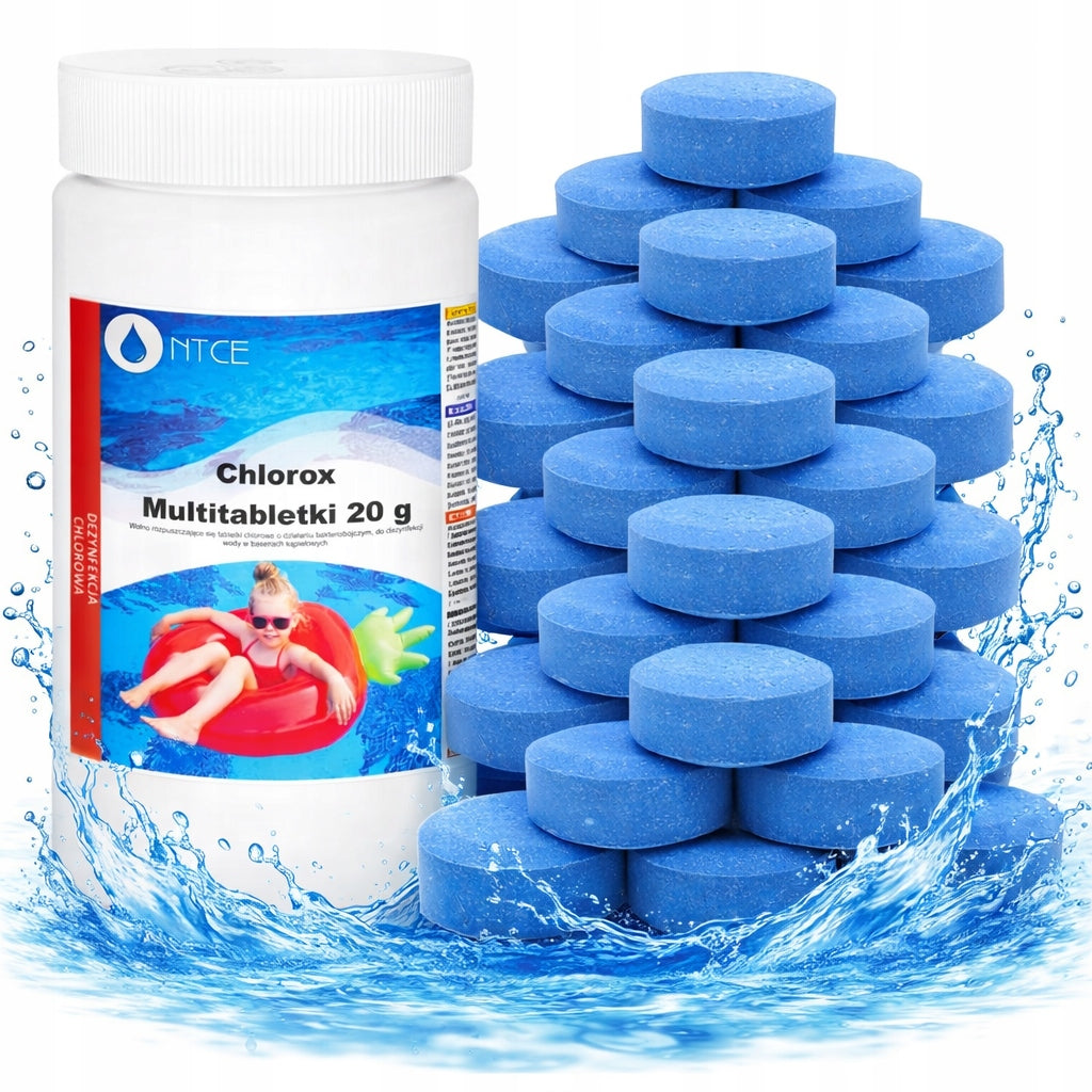 50x 20g 1KG CHLORINE MULTIFUNCTION TABLETS FOR POOL JACUZZI POOL CHEMISTRY Packaging status original