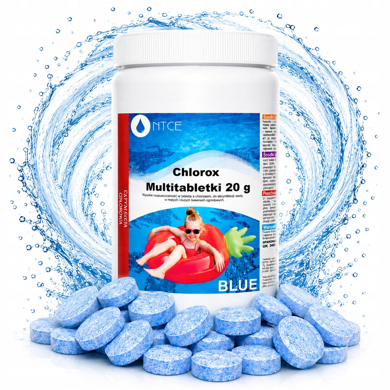 50x 20g 1KG CHLORINE MULTIFUNCTION TABLETS FOR POOL JACUZZI POOL CHEMISTRY