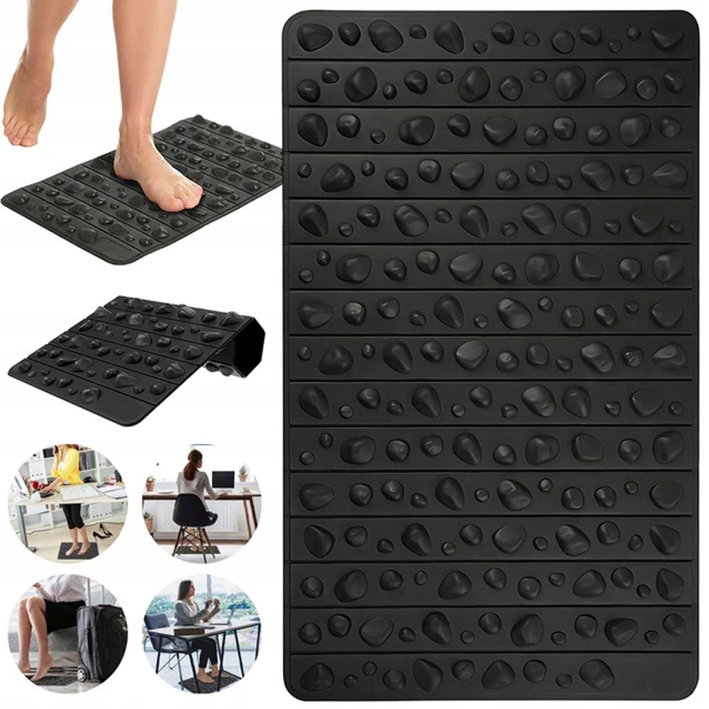 50x30cm Massage Mat Black Waterproof Portable Bathroom Non-Slip