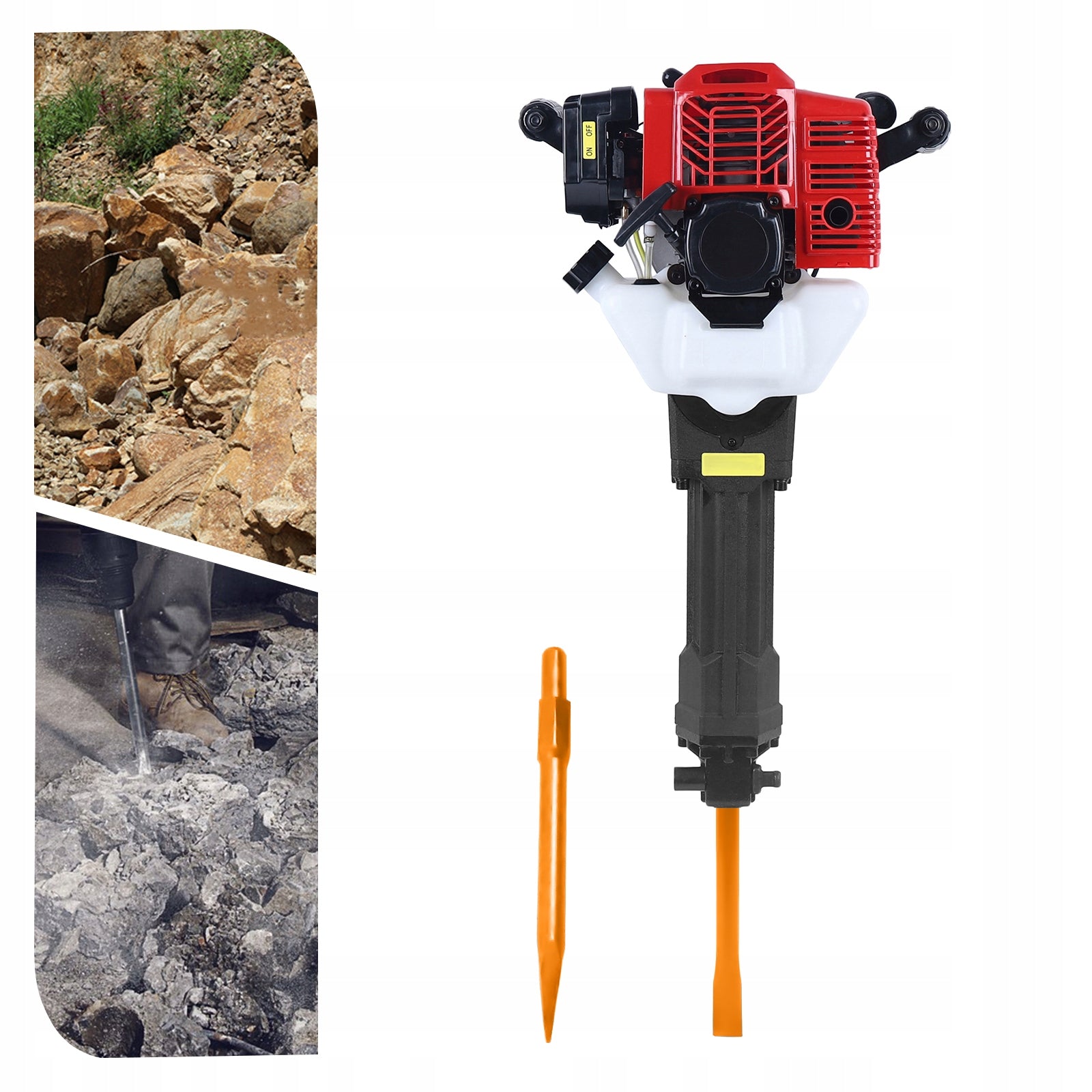 52CC 1900W Demolition Jack Hammer Gas Power Stone Breaker Machine /0.34gal Manufacturer code BI-MLCR-2513