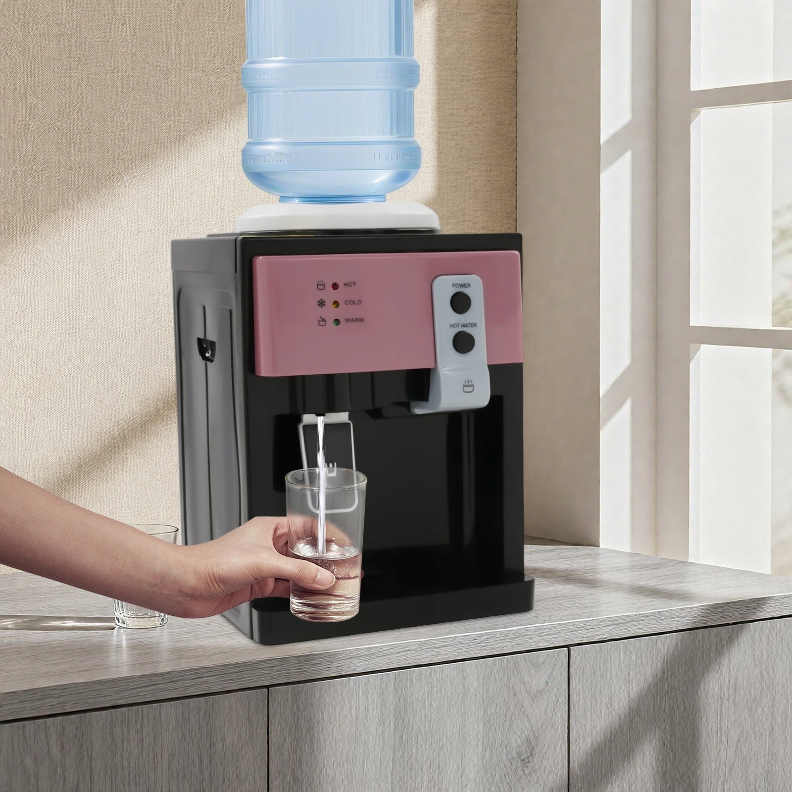 550W 220V ELECTRIC WATER DISPENSER HOT/COLD WATER COOLER DISPENSER 27*24CM Manufacturer code HG-WMTZXL-6409-EU